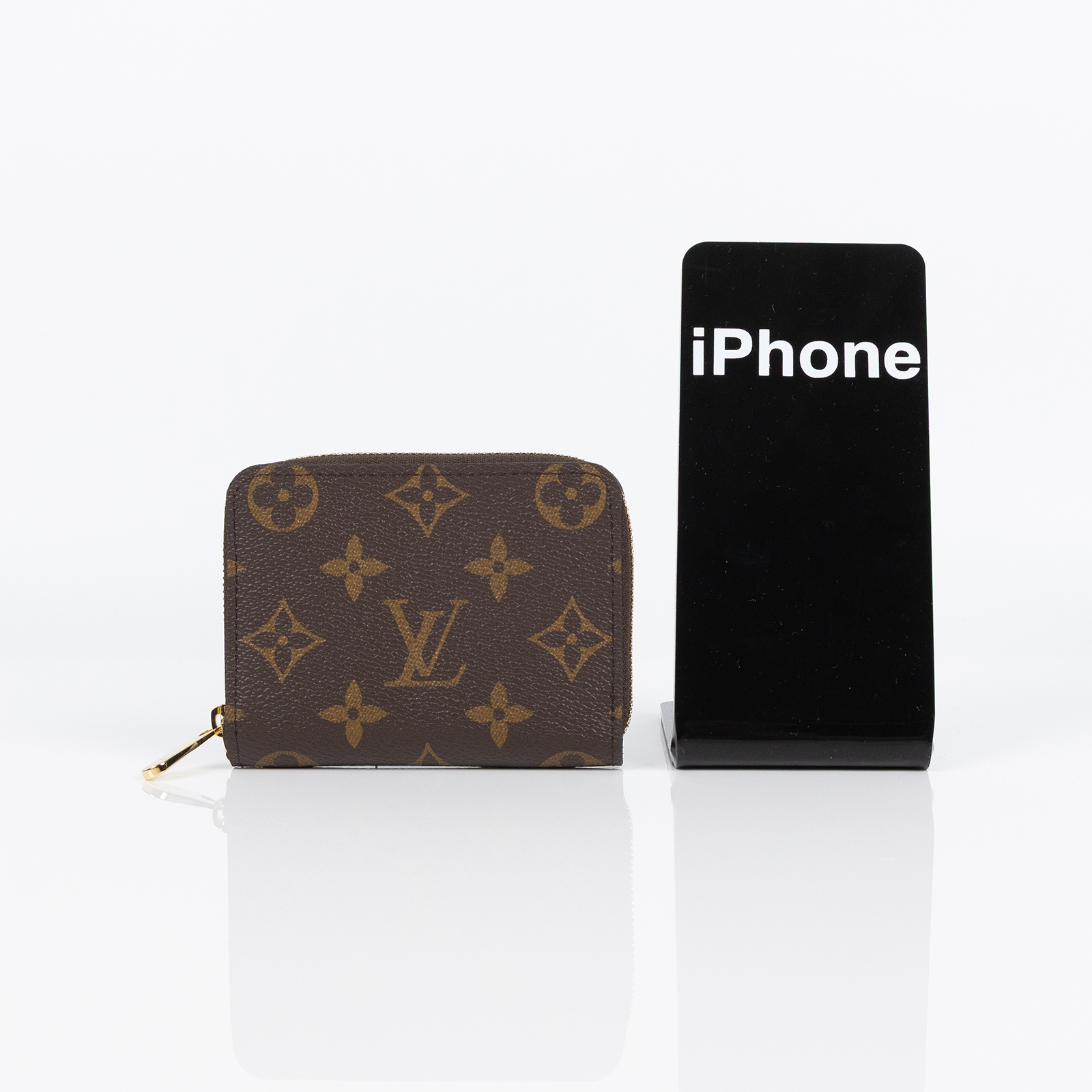 路易威登 LOUIS VUITTON 拉鏈零錢包 經典帆布 M60067 晶片款 原花拉鍊零錢包 原廠盒子/防塵袋