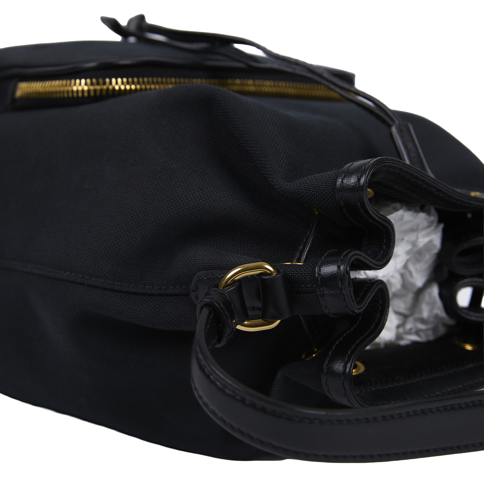 普拉達 PRADA Duet 水桶袋  黑色水桶包 防塵袋