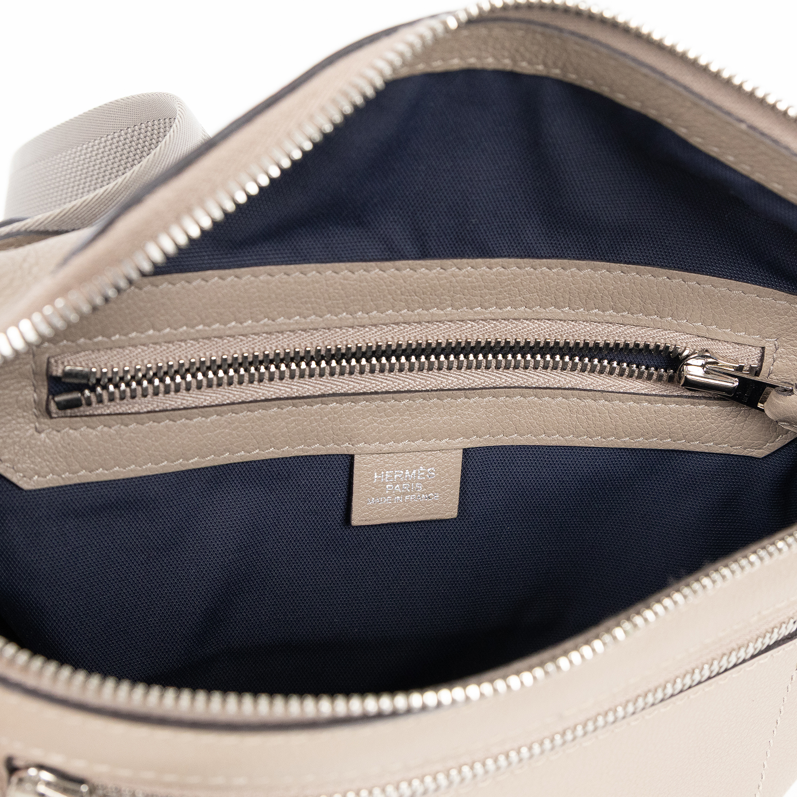 愛馬仕 Hermes Cityslide 腰包 CITYSLIDECROSS C刻 灰Cityslide Cross PM 防塵袋