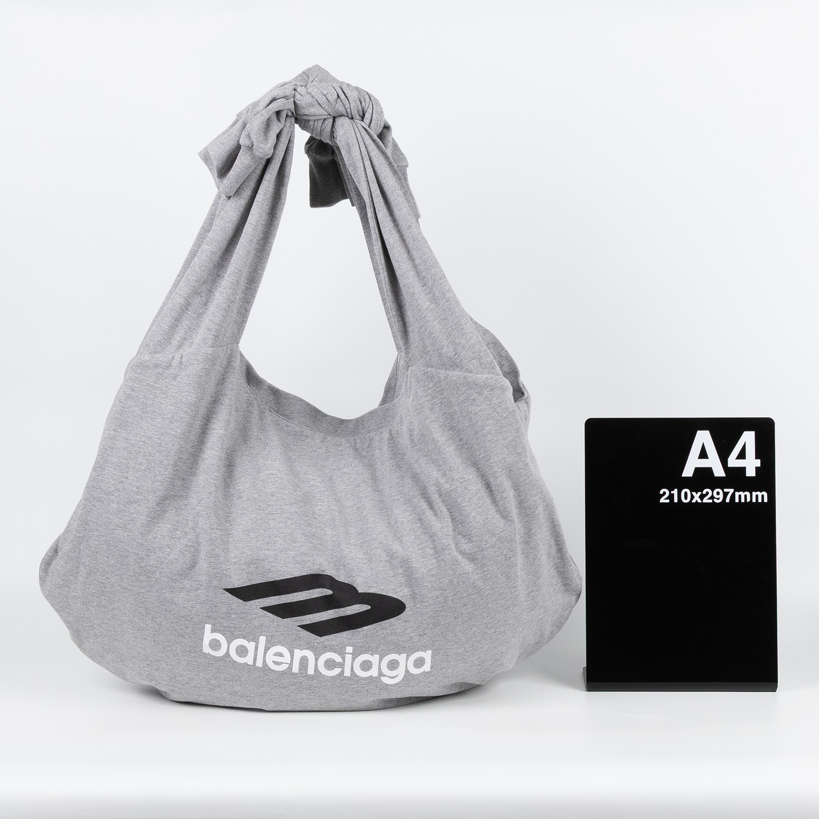 巴黎世家 BALENCIAGA 3B New Jersey Hobo Bag 斜背包 肩背包 7924802AA6R1424 灰Tote肩背包 防塵袋