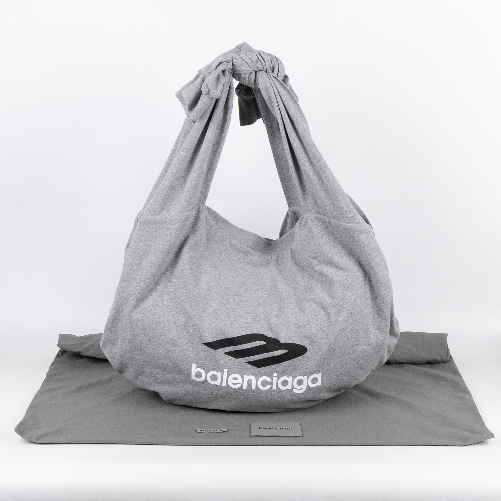 巴黎世家 BALENCIAGA 3B New Jersey Hobo Bag 斜背包 肩背包 7924802AA6R1424 灰Tote肩背包 防塵袋