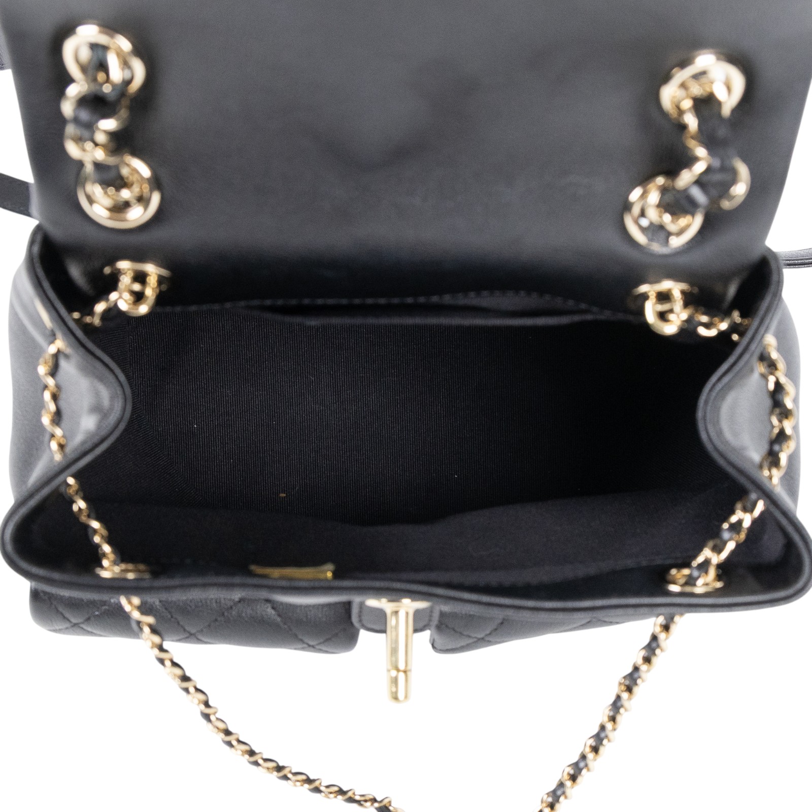 香奈兒 CHANEL Duma 經典 CC Logo 菱格紋 雙肩 後背包 AS3860 B13026 晶片款 黑DUMA後背包 原廠盒子/防塵袋/購買證明