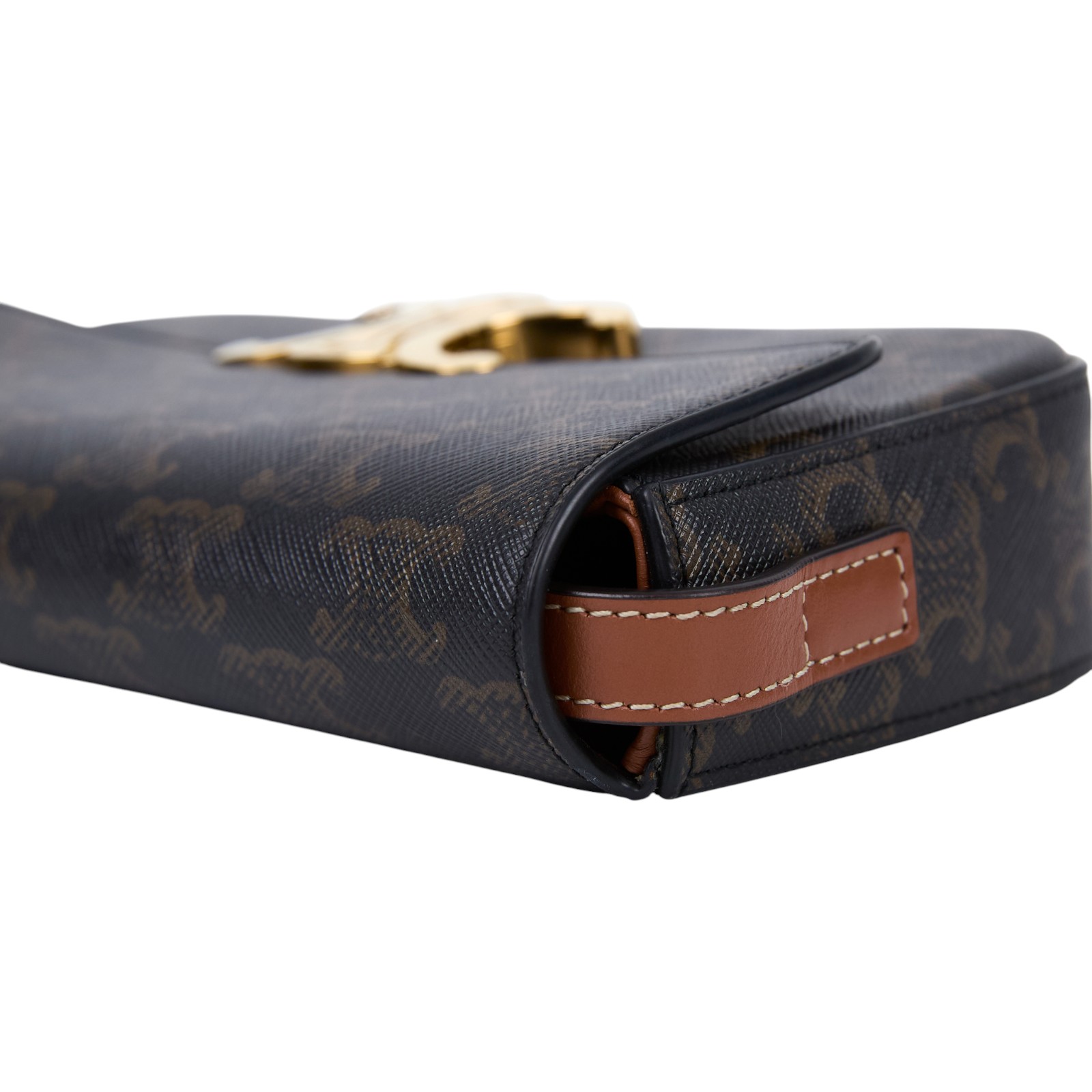 思琳 CELINE Claude 標誌印花 牛皮革 肩揹袋 194142CUZ 凱旋TRIOMPHE肩背包 無附屬品