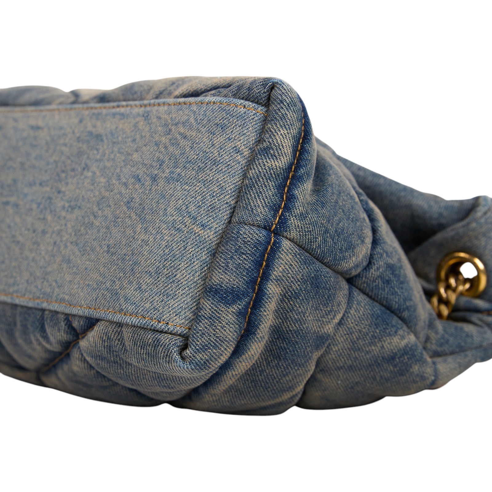 聖羅蘭 YSL SAINT LAURENT Puffer 丹寧 小型 5774762PT67 單寧PUFFER SMALL 防塵袋