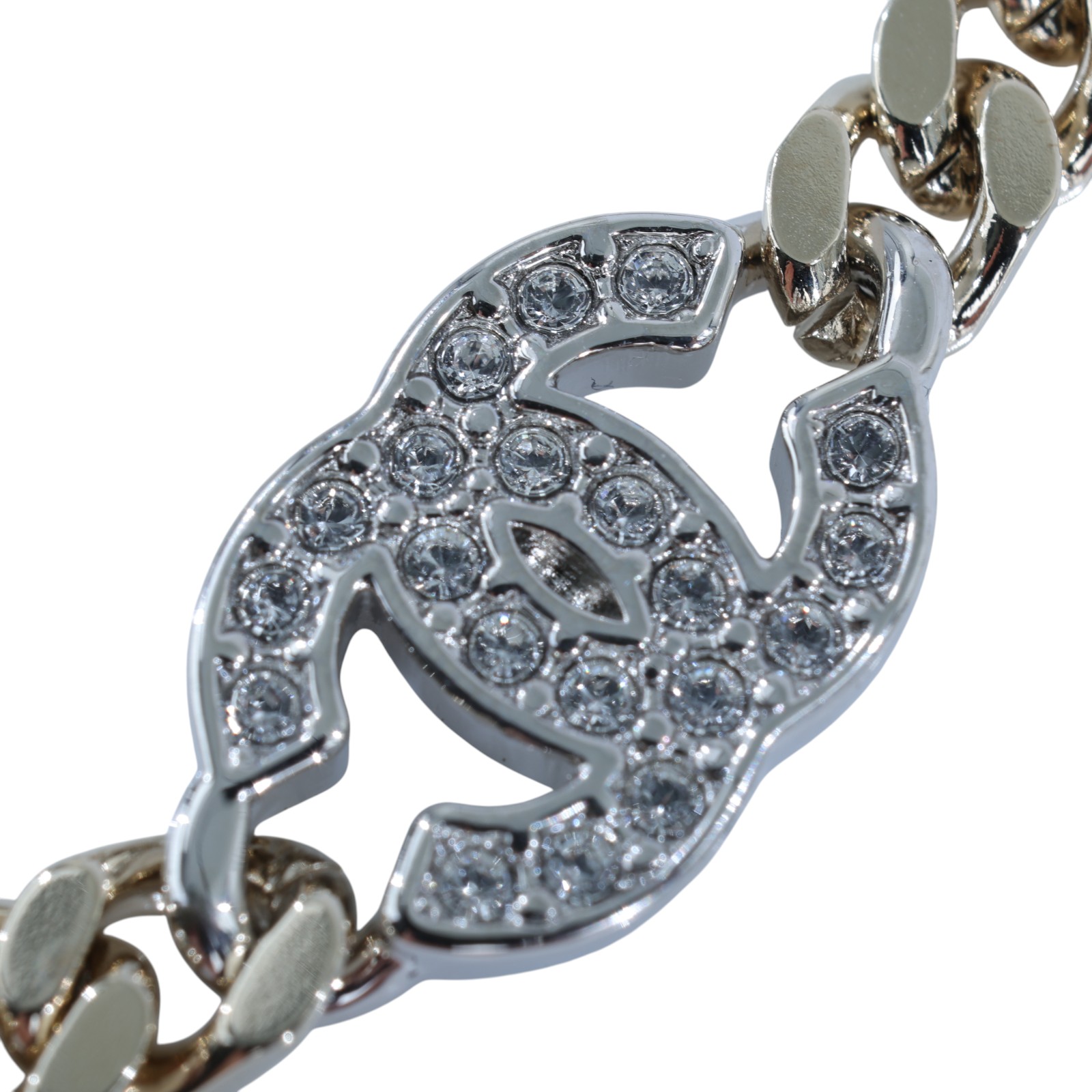 香奈兒 CHANEL CC LOGO 手鍊 B25V 3P雙C手鍊 原廠盒子/內襯