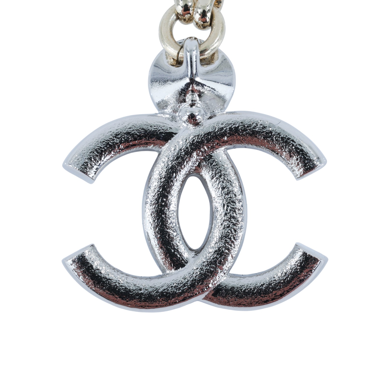 香奈兒 CHANEL CC LOGO 項鍊 I25 V 雙C水鑽項鍊 原廠盒子/內襯