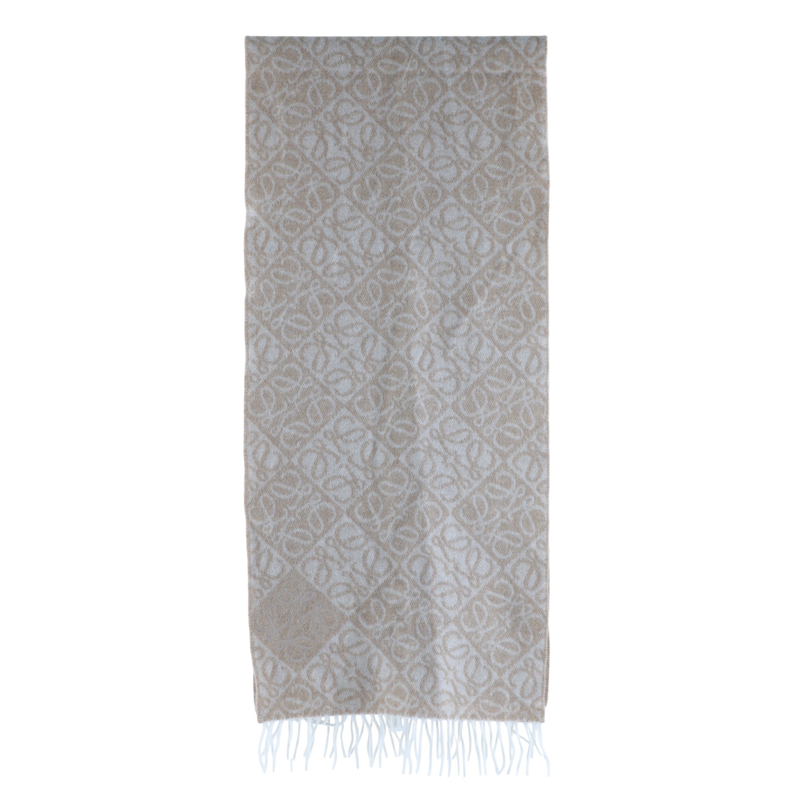 羅意威 LOEWE Anagram 圍巾 喀什米爾羊毛 F811SS1X01 奶茶色ANAGRAM圍巾 無附屬品