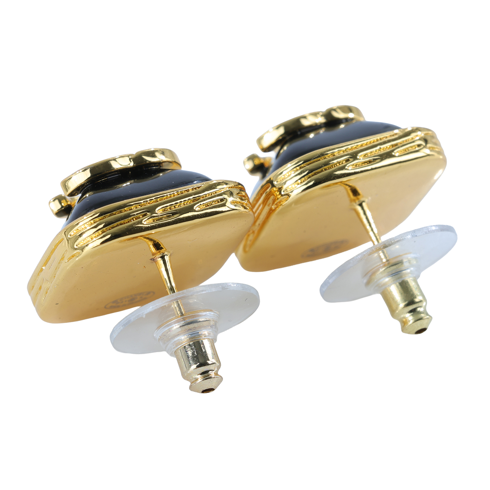 香奈兒 CHANEL CC LOGO 耳環 耳釘 B21 K 方框雙C耳環 無附屬品