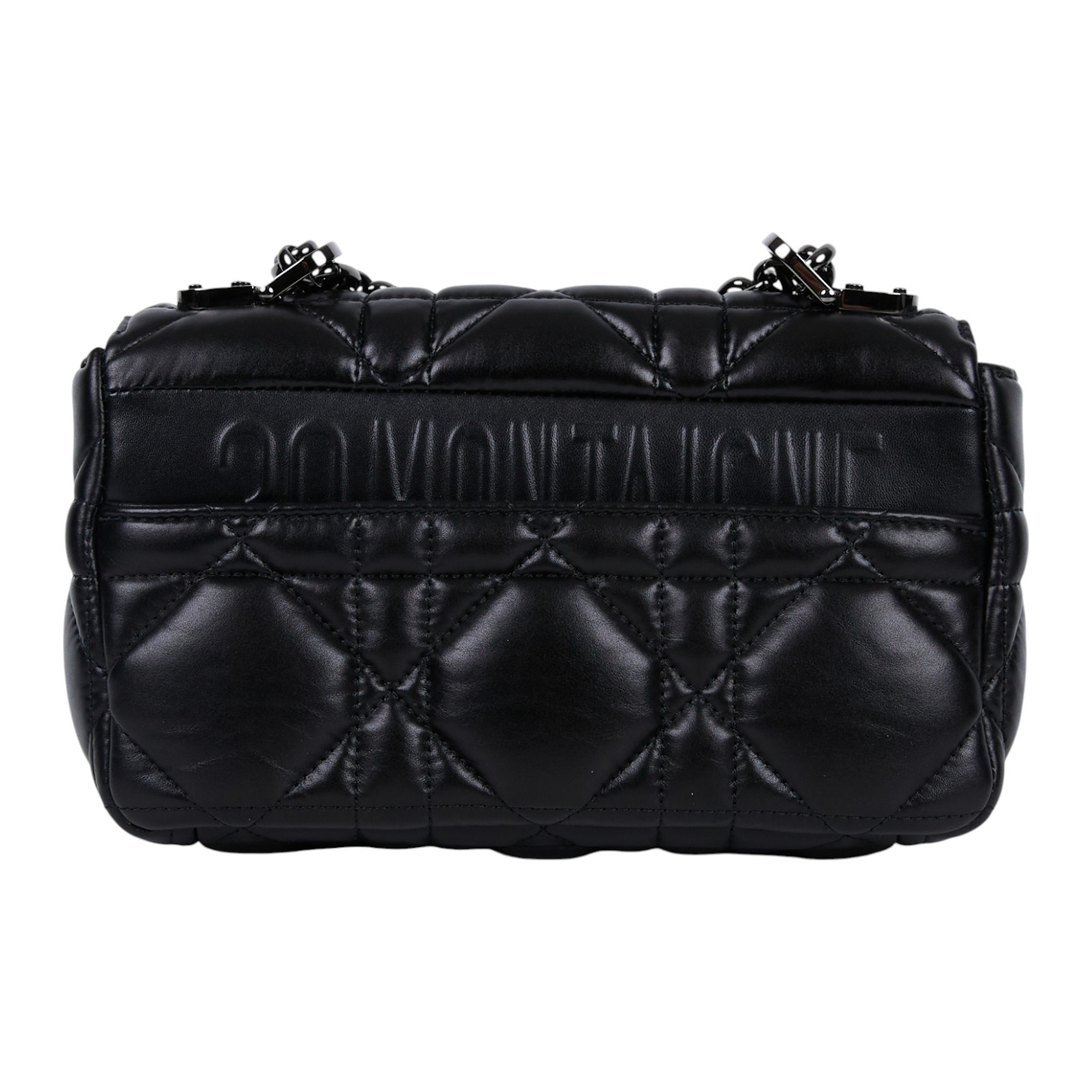 迪奧 CHRISTIAN DIOR Caro 小牛皮 小號 肩背 手袋 M9241UWHC 黑銀DIOR CARO SMALL 原廠盒子/防塵袋