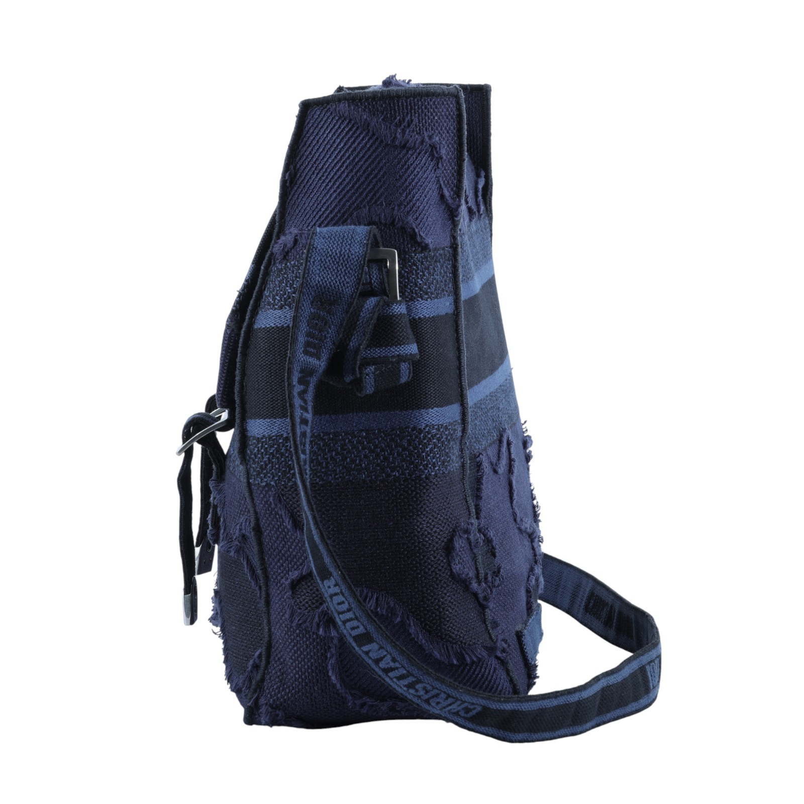 迪奧 CHRISTIAN DIOR Diorcamp 大型 肩背 郵差包 M1291VWAH 藍迷彩CAMP 無附屬品