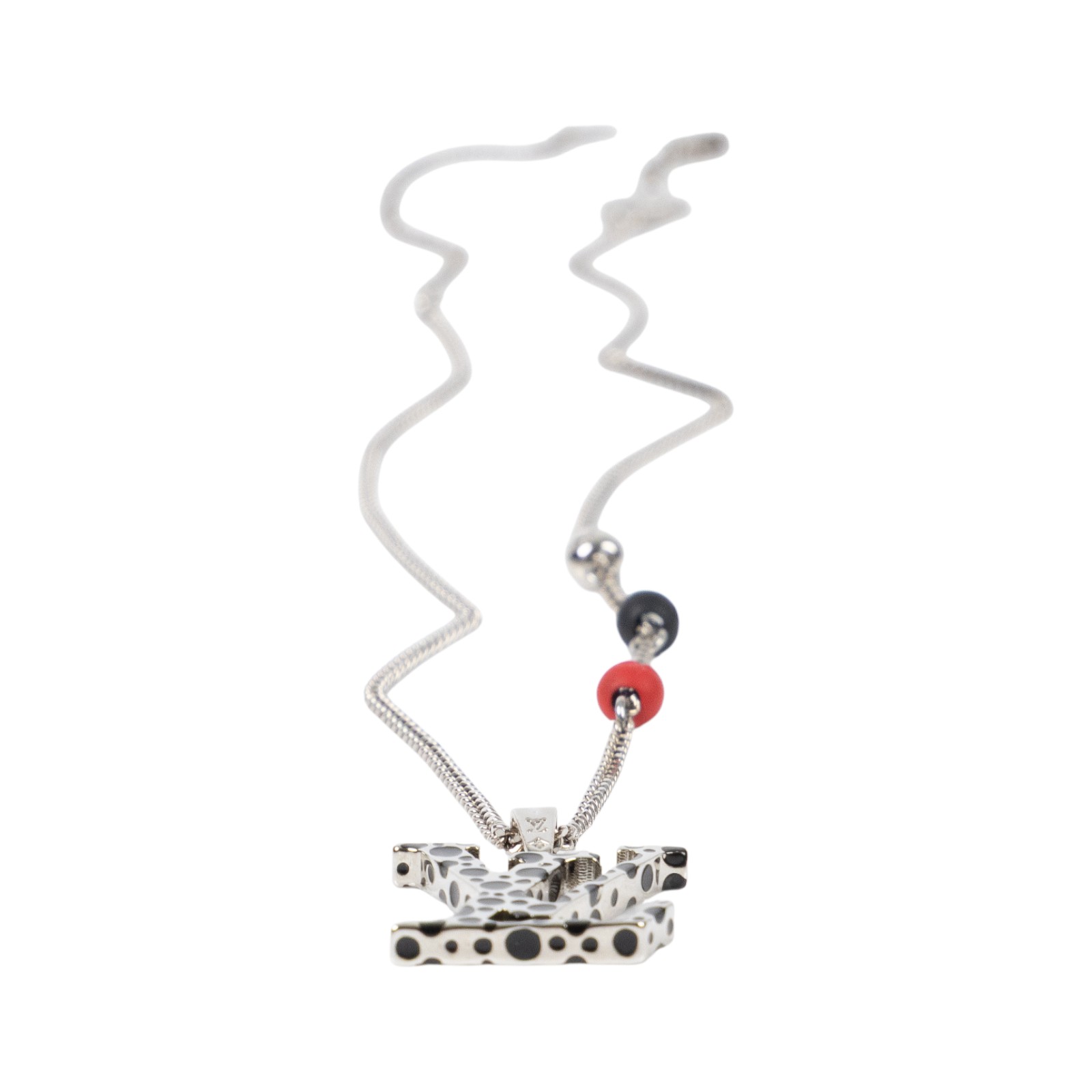 路易威登 LOUIS VUITTON LV x YK 草間彌生 項鍊 M01089 草間彌生聯名LOGO串珠項鍊 防塵袋