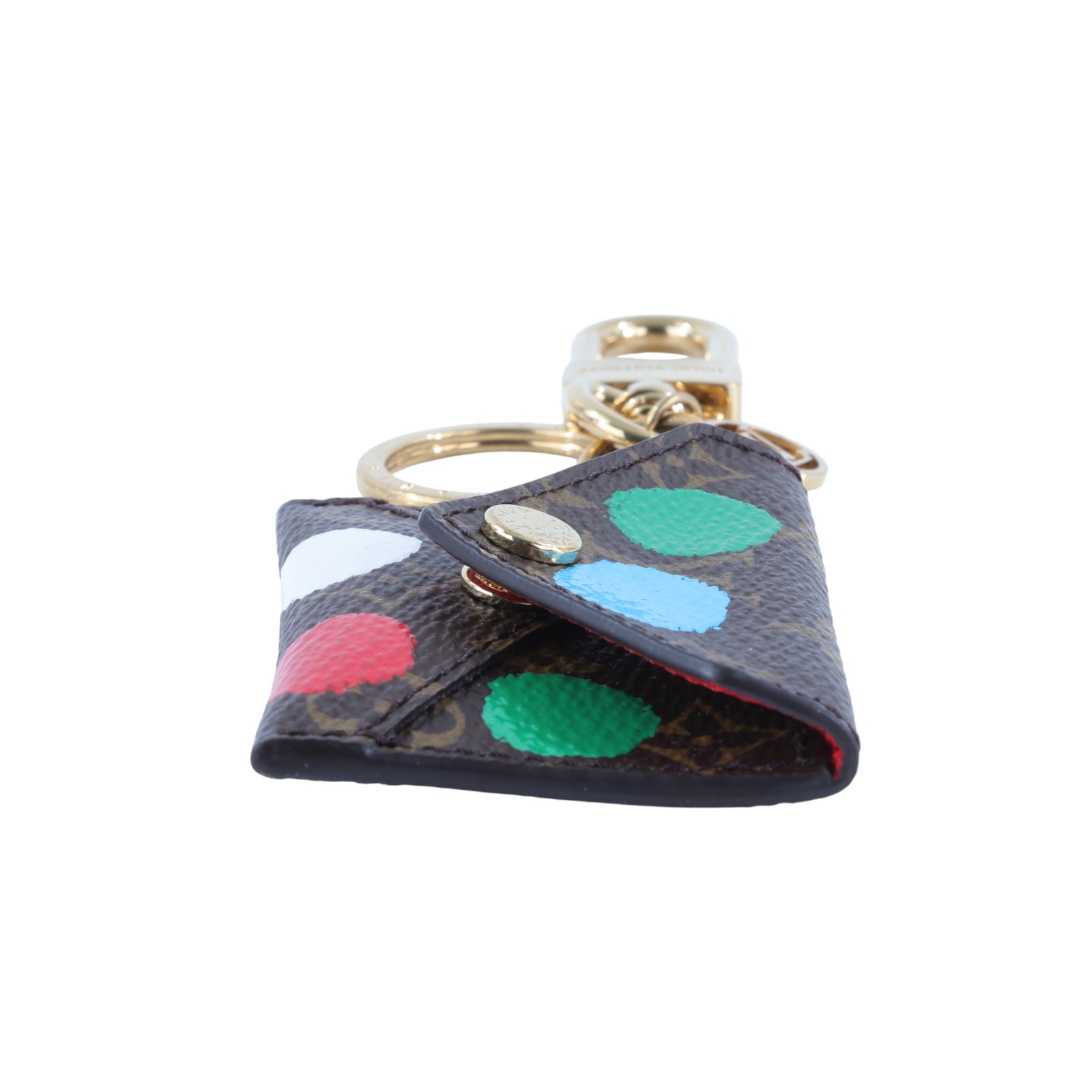 路易威登 LOUIS VUITTON LV x YK 草間彌生 鑰匙圈掛飾 M01209 晶片款 原花草間彌生鑰匙圈掛飾 無附屬品