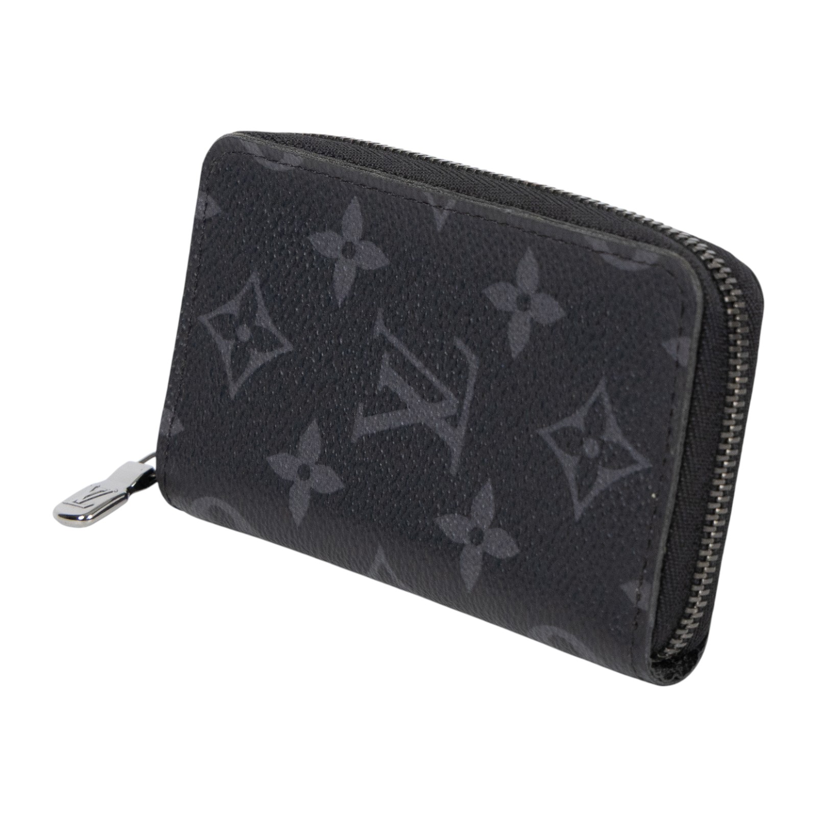 路易威登 LOUIS VUITTON Eclipse 錢包 卡夾 M81662 晶片款 黑原花零錢包 無附屬品