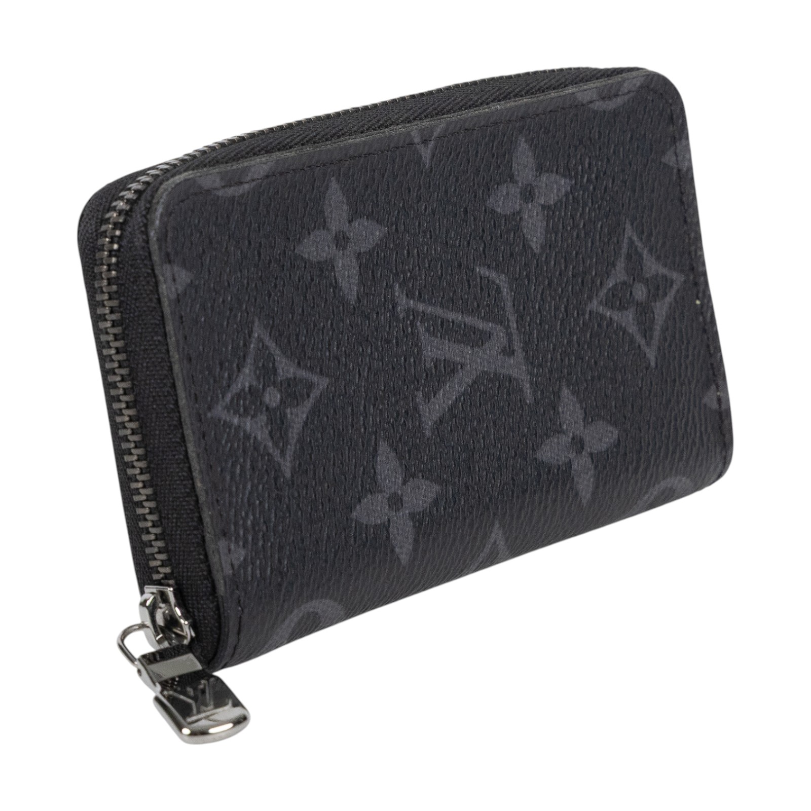 路易威登 LOUIS VUITTON Eclipse 錢包 卡夾 M81662 晶片款 黑原花零錢包 無附屬品