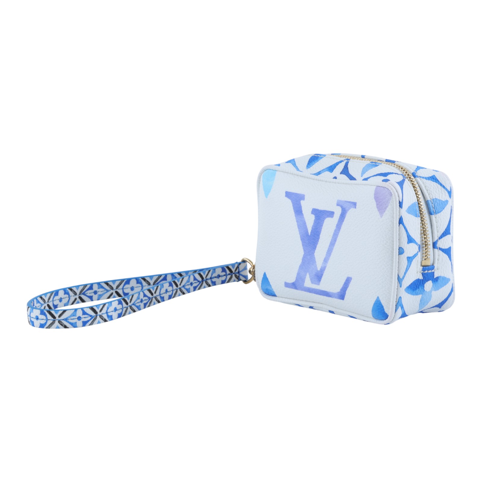 路易威登 LOUIS VUITTON Wapity Case By The Pool 2023 手拿包 M82416 晶片款 藍白POOL小化妝包 無附屬品