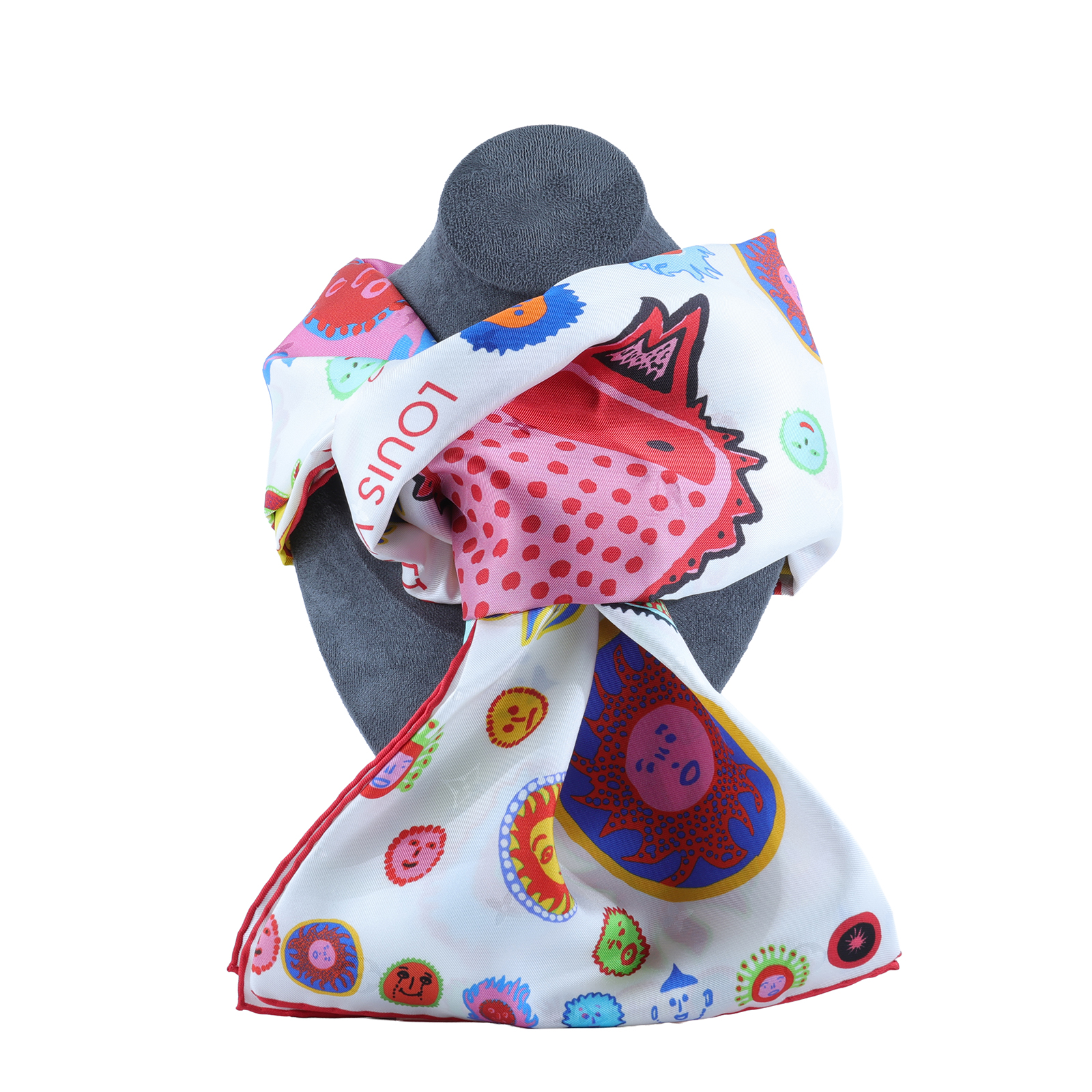 路易威登 LOUIS VUITTON LV x YK square 絲巾 蠶絲 M78310 草間彌生笑臉絲巾 原廠盒子