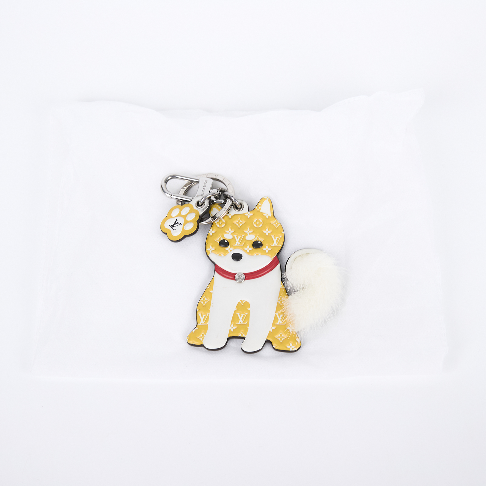 路易威登 LOUIS VUITTON Monogram 老花 包掛 鑰匙圈 M01199 狗狗鑰匙圈掛飾 無附屬品