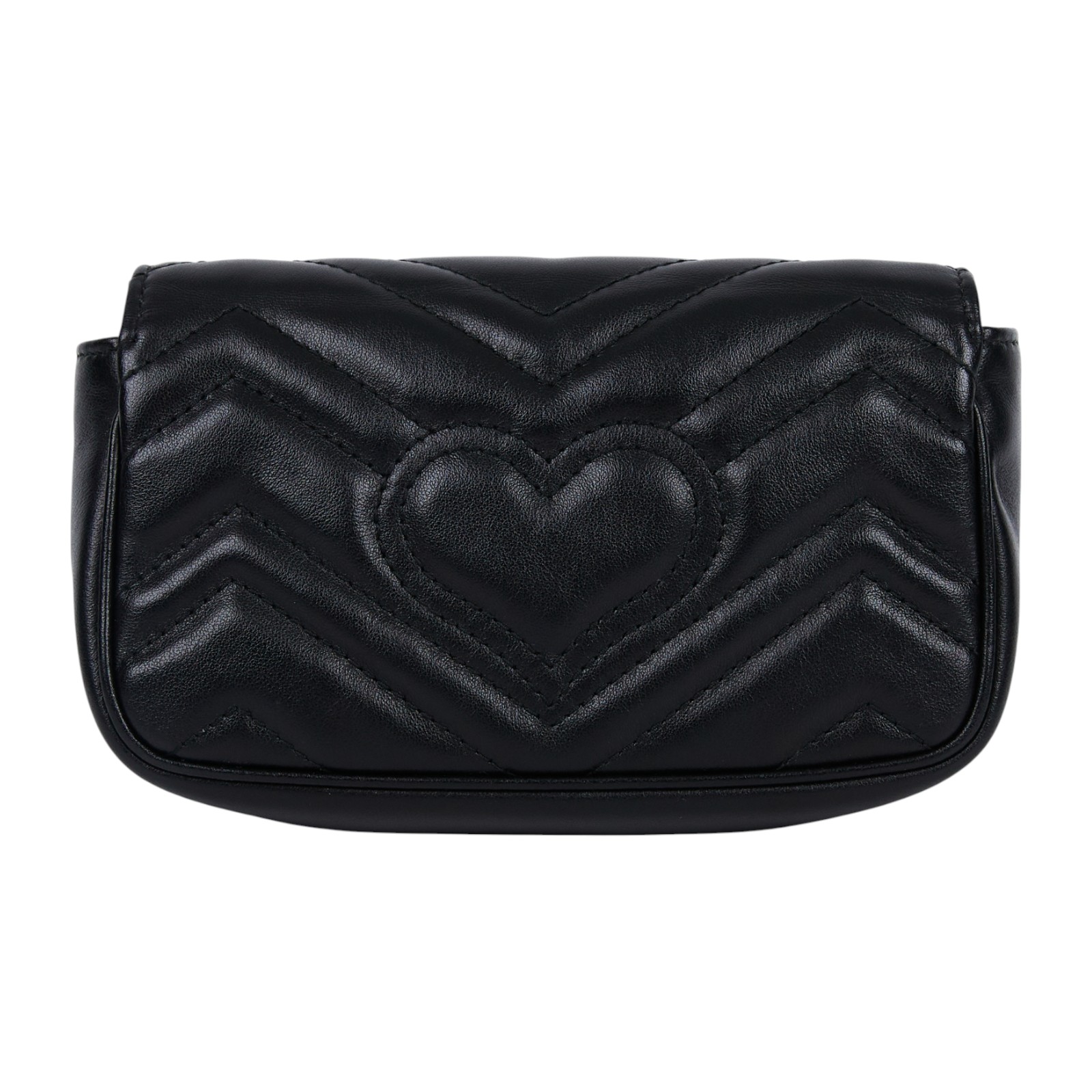 古馳 GUCCI GG Mormont 絎縫 超迷你袋 476433 DTDCT 黑MARMONT MINI 防塵袋