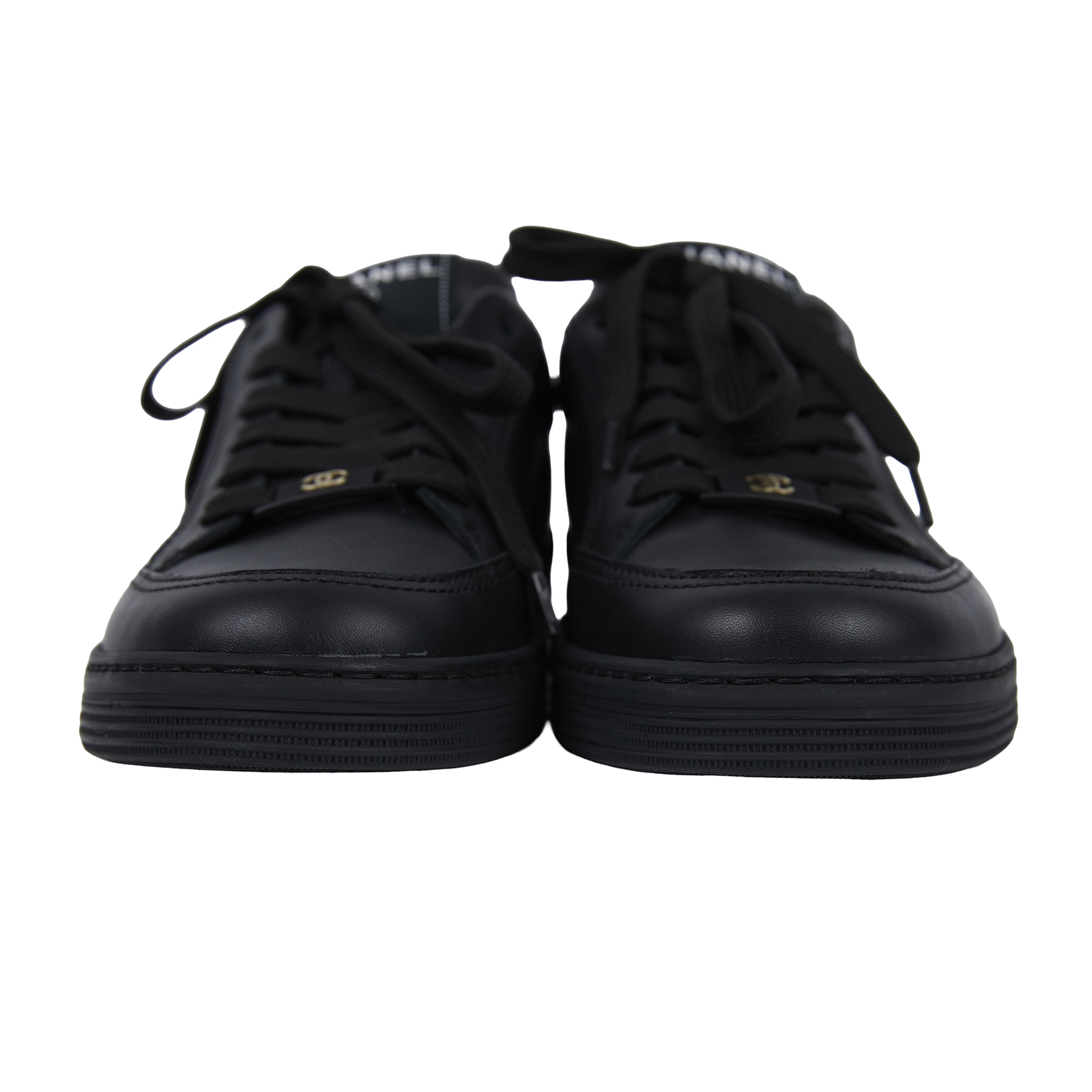 香奈兒 CHANEL CC LOGO 球鞋 運動鞋 G45085_38 黑球鞋#38 原廠盒子/防塵袋