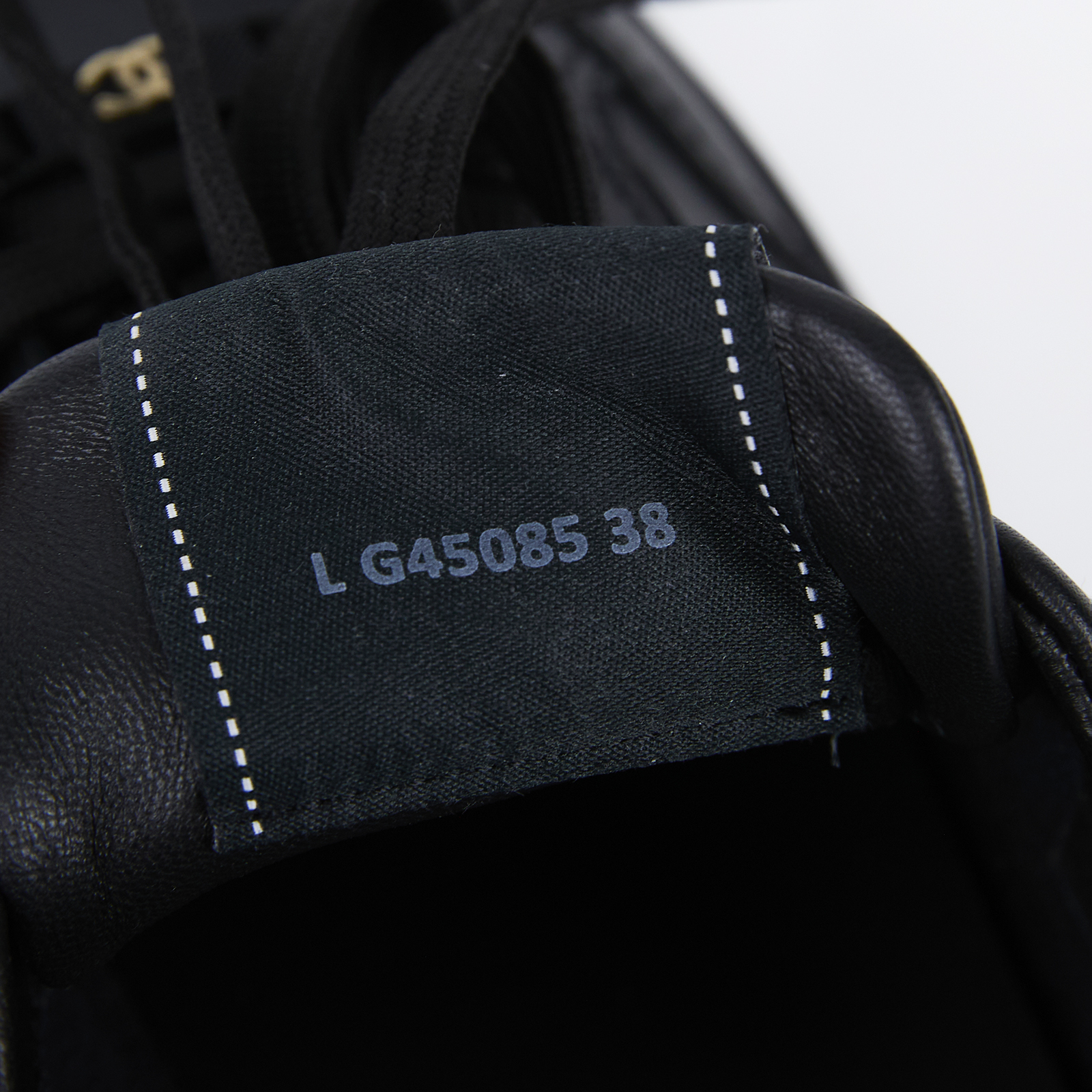 香奈兒 CHANEL CC LOGO 球鞋 運動鞋 G45085_38 黑球鞋#38 原廠盒子/防塵袋