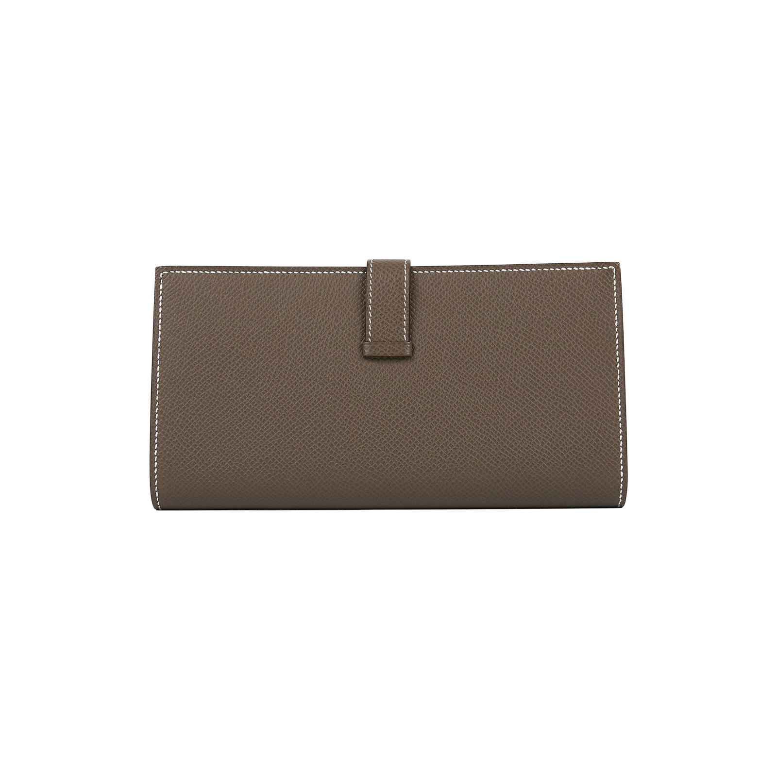 愛馬仕 Hermes Bearn Soufflet 長夾 金色五金 大象灰 H039785CC18 K  SN 004 FQ  原廠盒子/購買證明影本