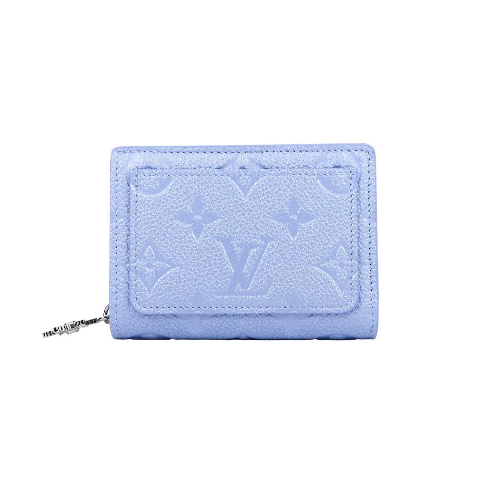 路易威登 LOUIS VUITTON Cléa 皮夾 日本限定色 M26515 晶片款 冰霜藍壓紋Clea短夾 原廠盒子/防塵袋/國外購買證明