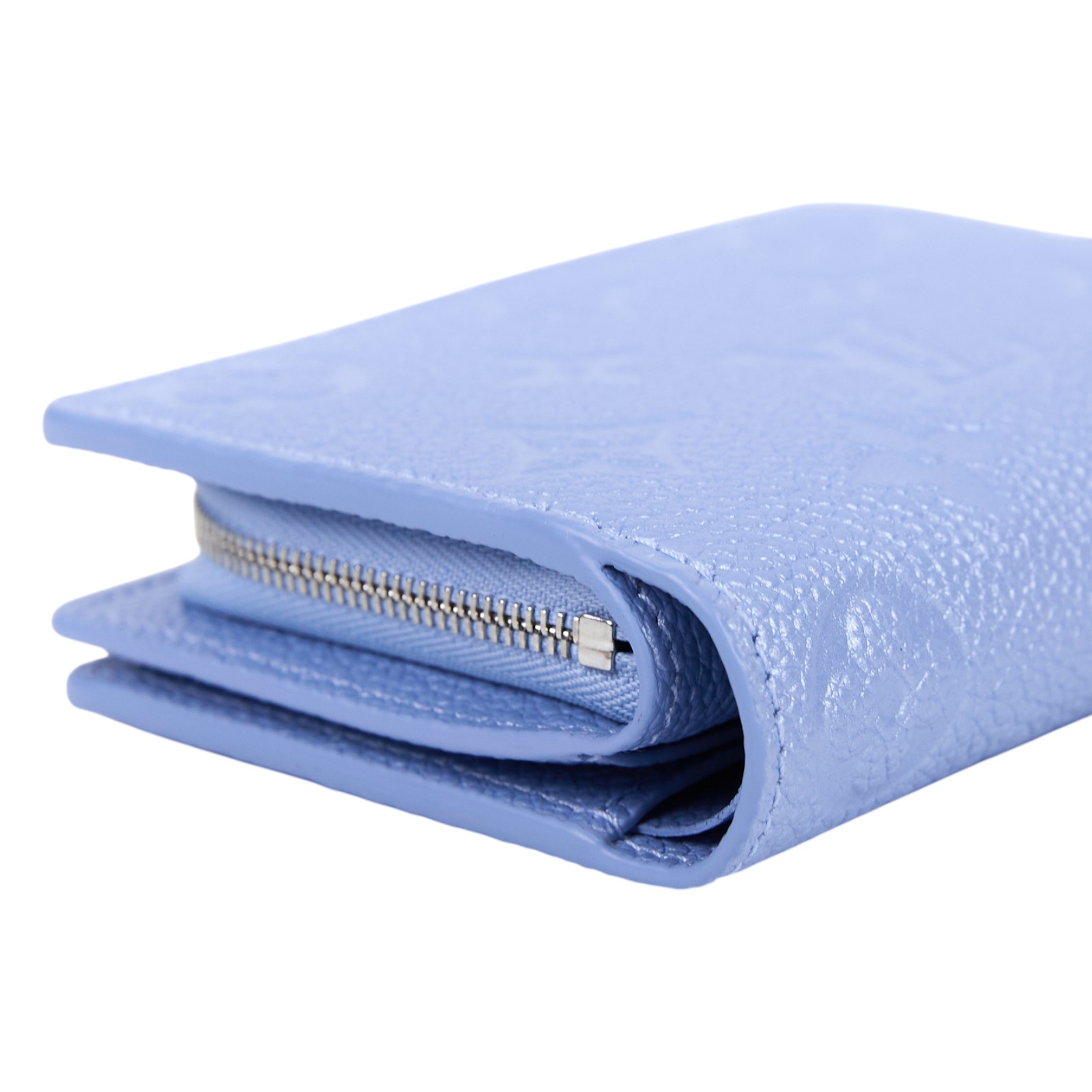 路易威登 LOUIS VUITTON Cléa 皮夾 日本限定色 M26515 晶片款 冰霜藍壓紋Clea短夾 原廠盒子/防塵袋/國外購買證明