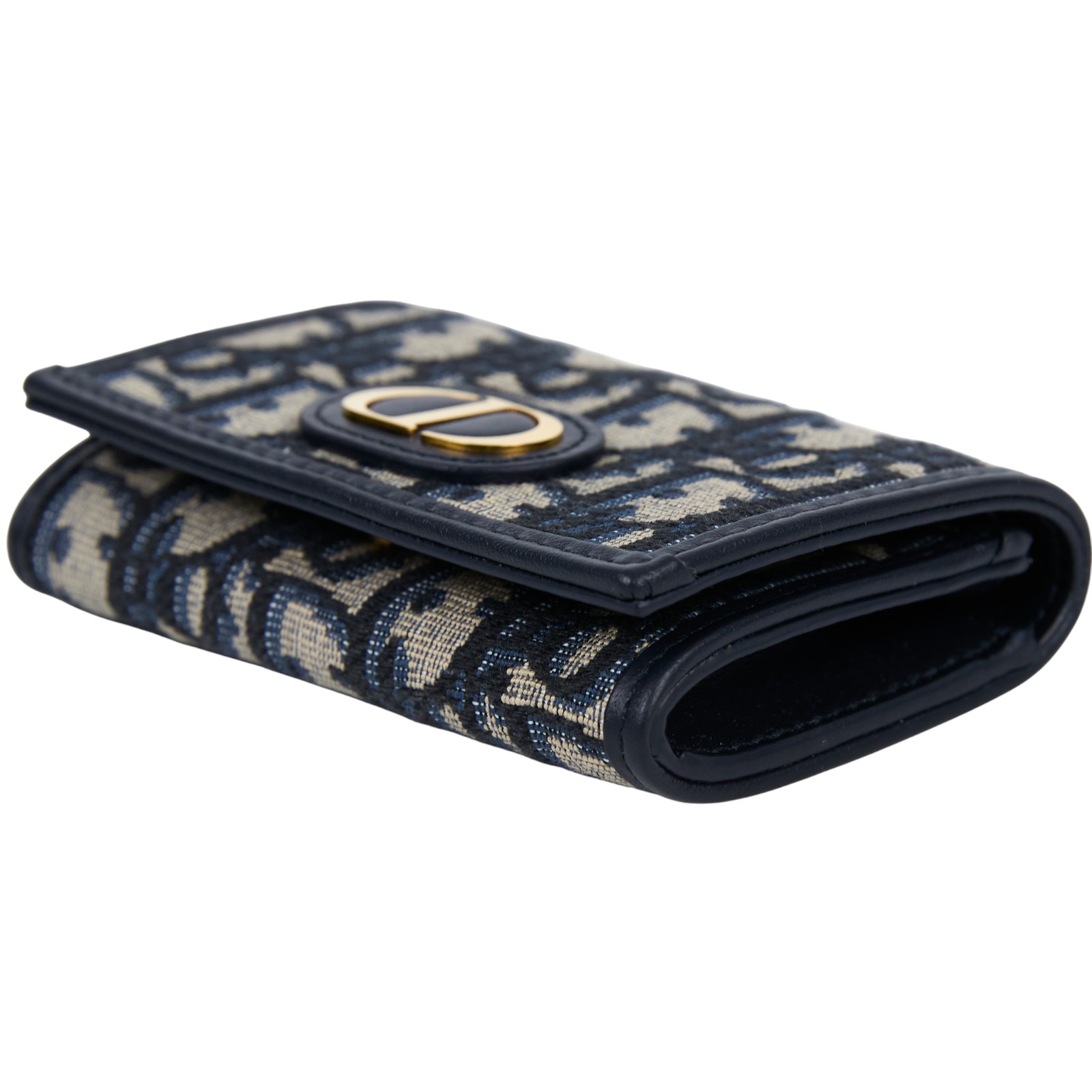 迪奧 CHRISTIAN DIOR 30 Montaigne 錢包 卡片夾 S2300UTZQ 藍緹花MONTAIGNE 30 GLYCINE零錢包 防塵袋