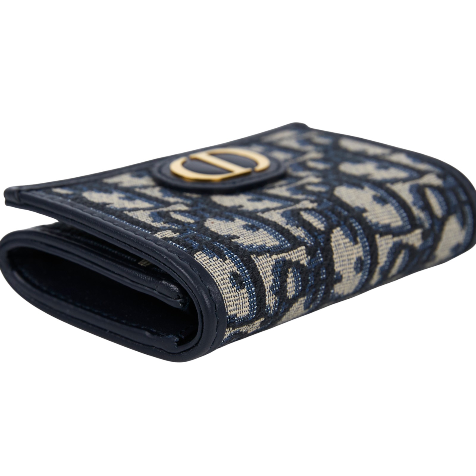 迪奧 CHRISTIAN DIOR 30 Montaigne 錢包 卡片夾 S2300UTZQ 藍緹花MONTAIGNE 30 GLYCINE零錢包 防塵袋