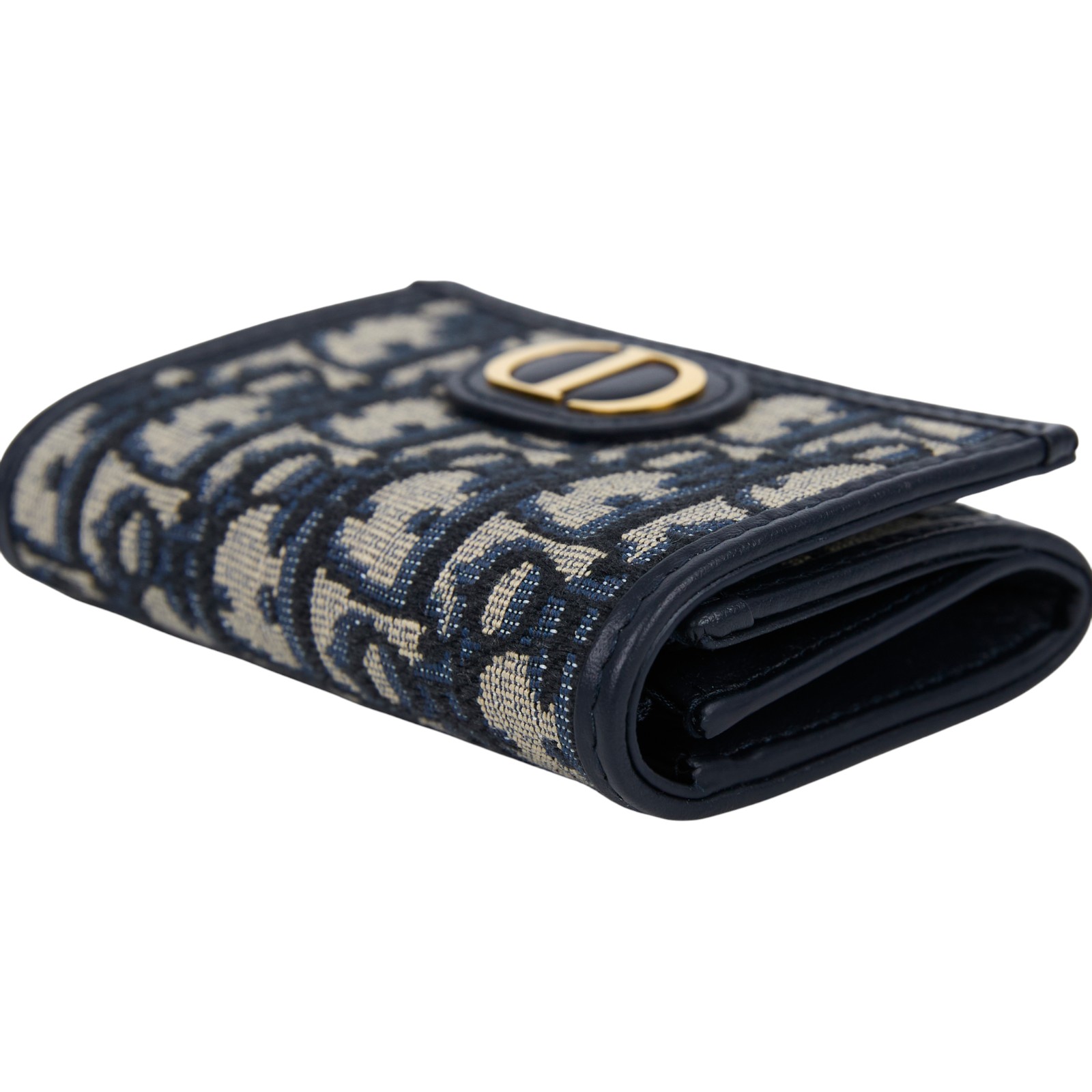 迪奧 CHRISTIAN DIOR 30 Montaigne 錢包 卡片夾 S2300UTZQ 藍緹花MONTAIGNE 30 GLYCINE零錢包 防塵袋