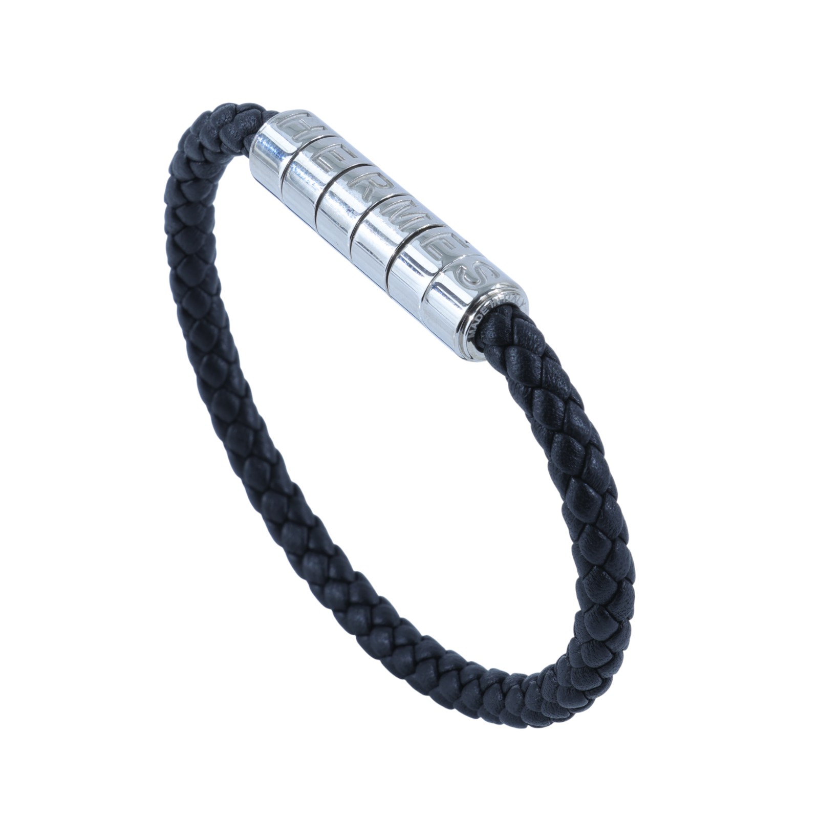 愛馬仕 Hermes Goliath Code 手鍊   黑GOLIATH CODE 編織手環 原廠盒子/防塵袋