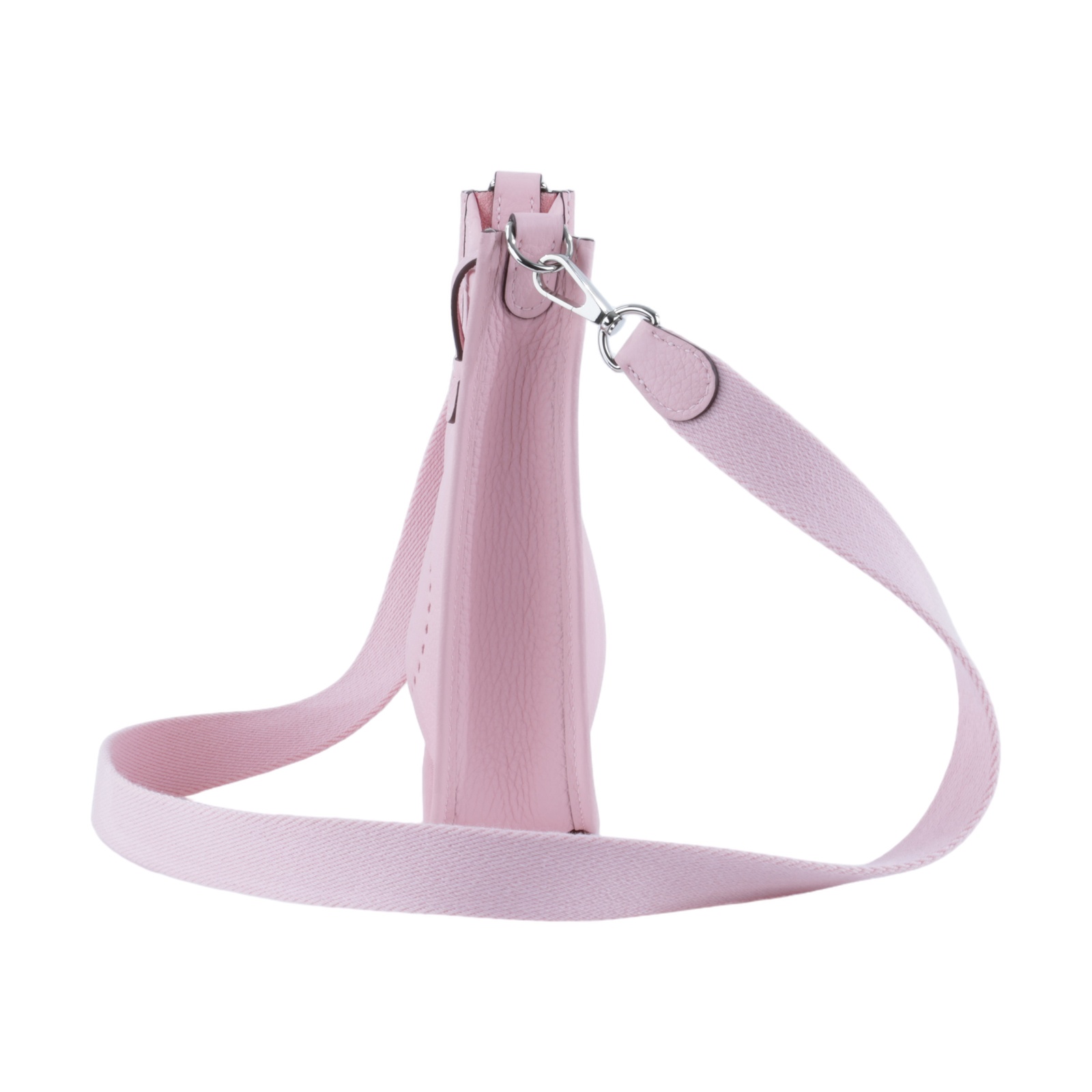 愛馬仕 Hermes Evelyne Bag Mini 伊芙琳包 Evelyne 16 櫻花粉色 銀色五金 H085945CK3Q /KMN006KD  原廠盒子/防塵袋
