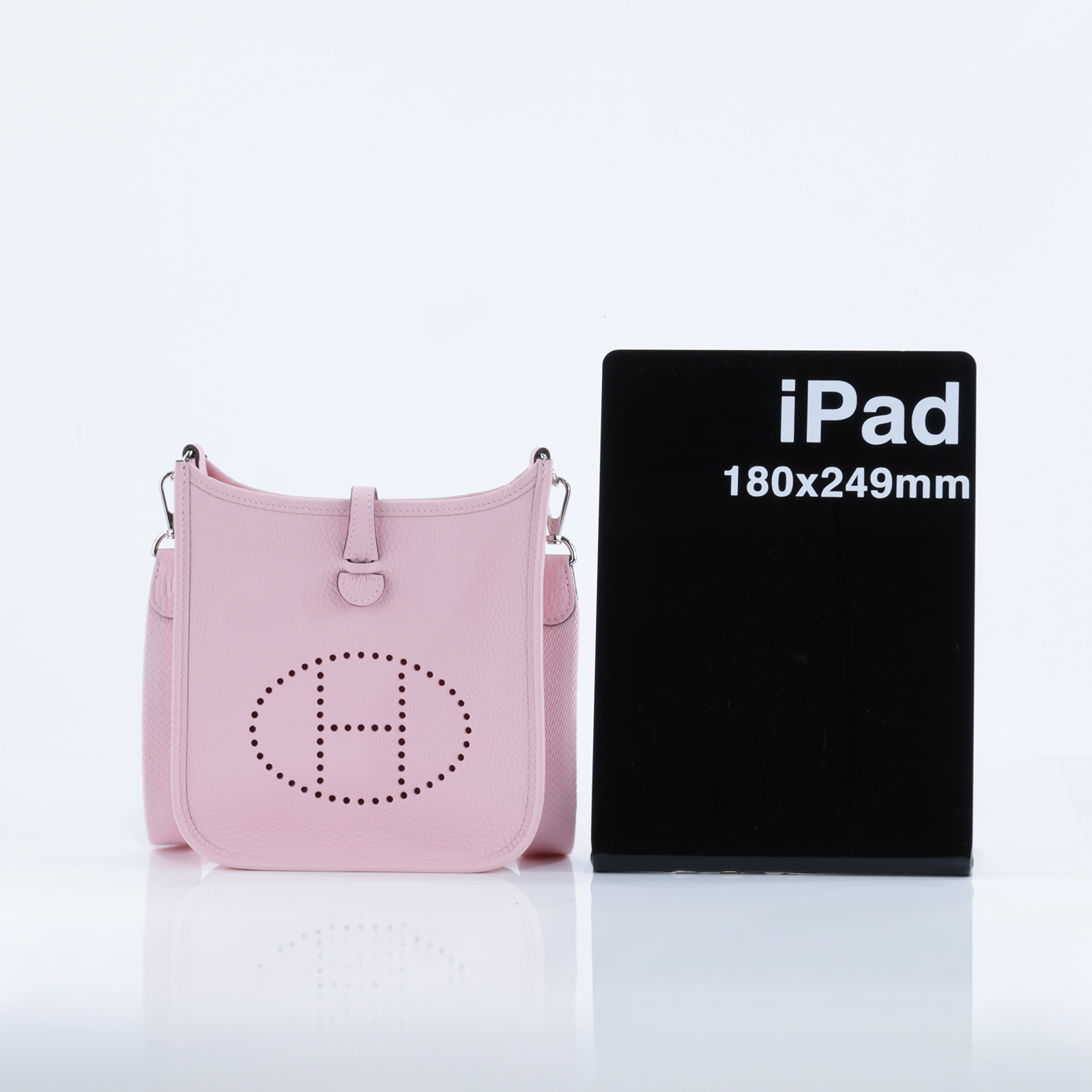 愛馬仕 Hermes Evelyne Bag Mini 伊芙琳包 Evelyne 16 櫻花粉色 銀色五金 H085945CK3Q /KMN006KD  原廠盒子/防塵袋