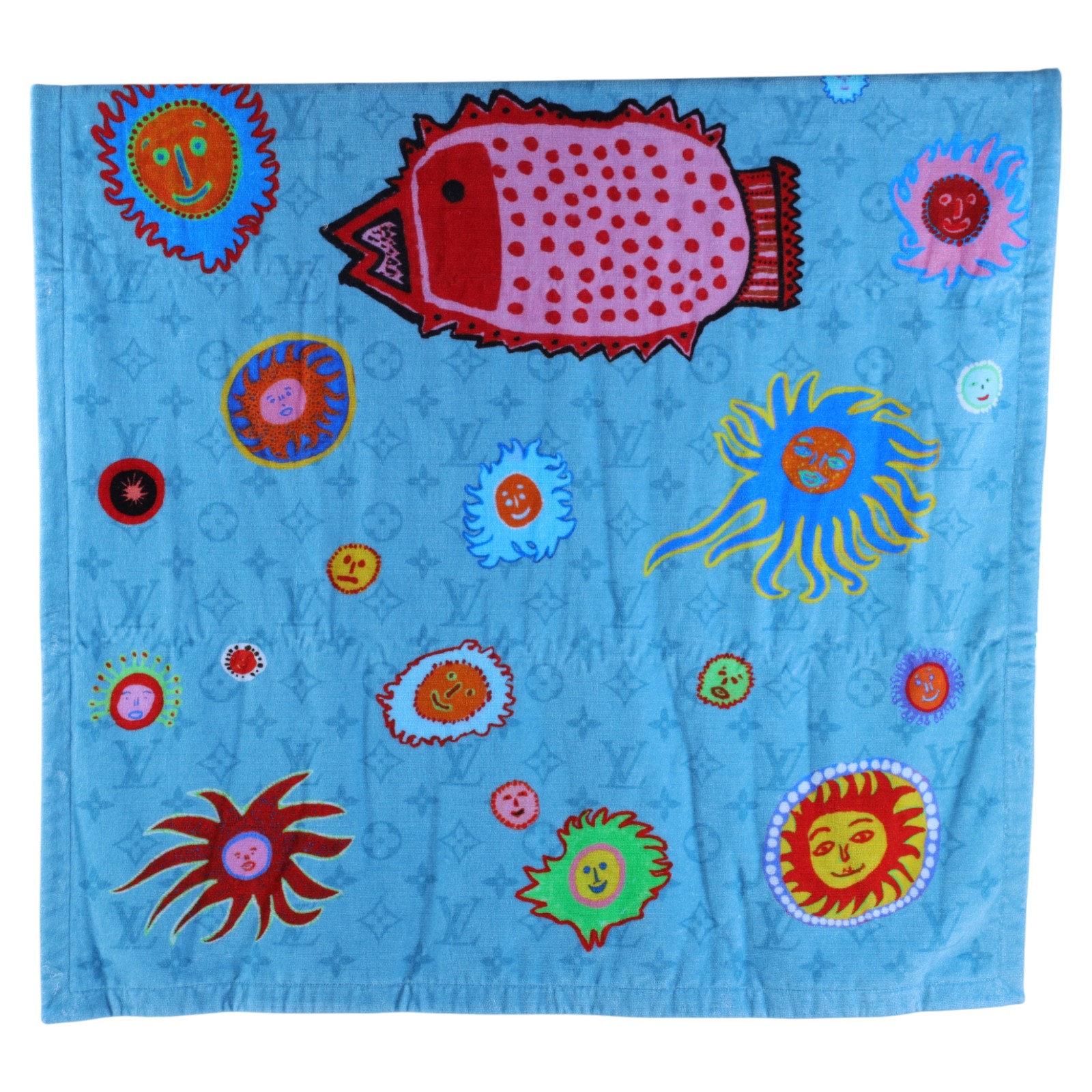 路易威登 LOUIS VUITTON LV X YK Faces Beach Towel 草間彌生 沙灘巾 M78301  無附屬品