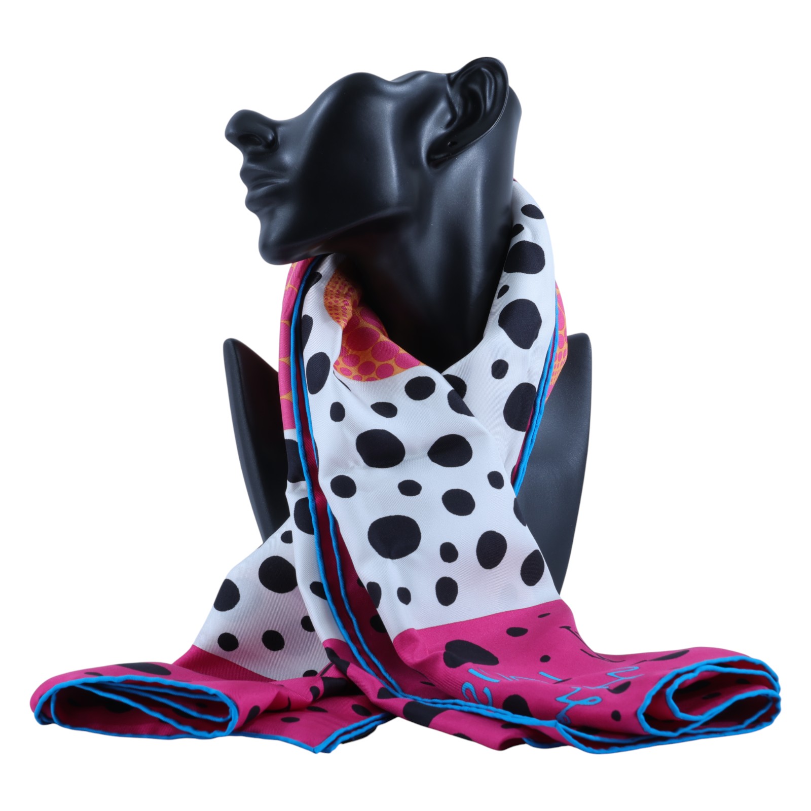 路易威登 LOUIS VUITTON LV x YK 草間彌生 絲巾 M78394 草間彌生橘粉南瓜方巾 原廠盒子