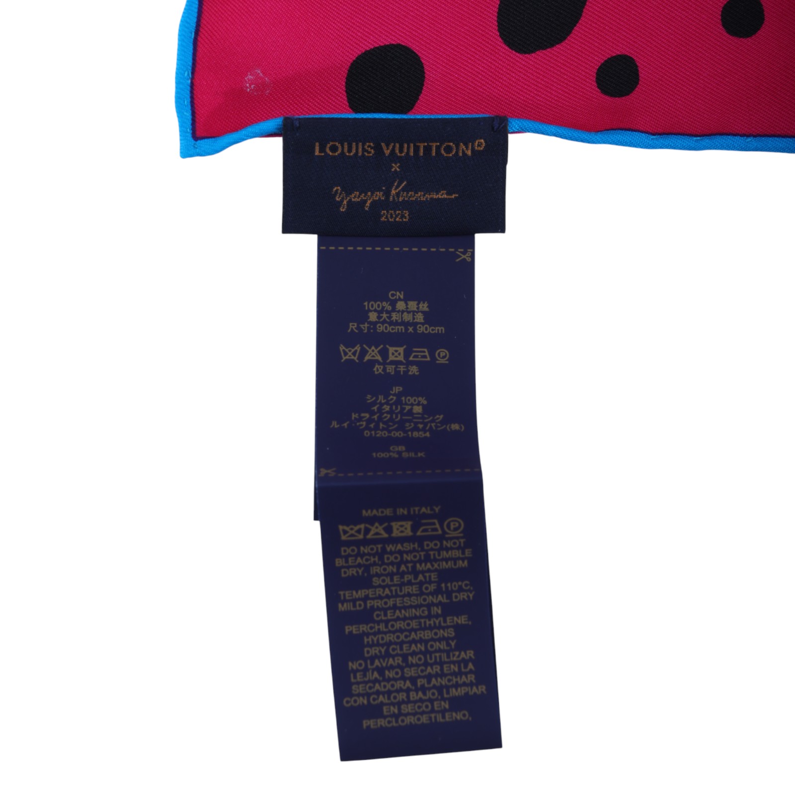 路易威登 LOUIS VUITTON LV x YK 草間彌生 絲巾 M78394 草間彌生橘粉南瓜方巾 原廠盒子