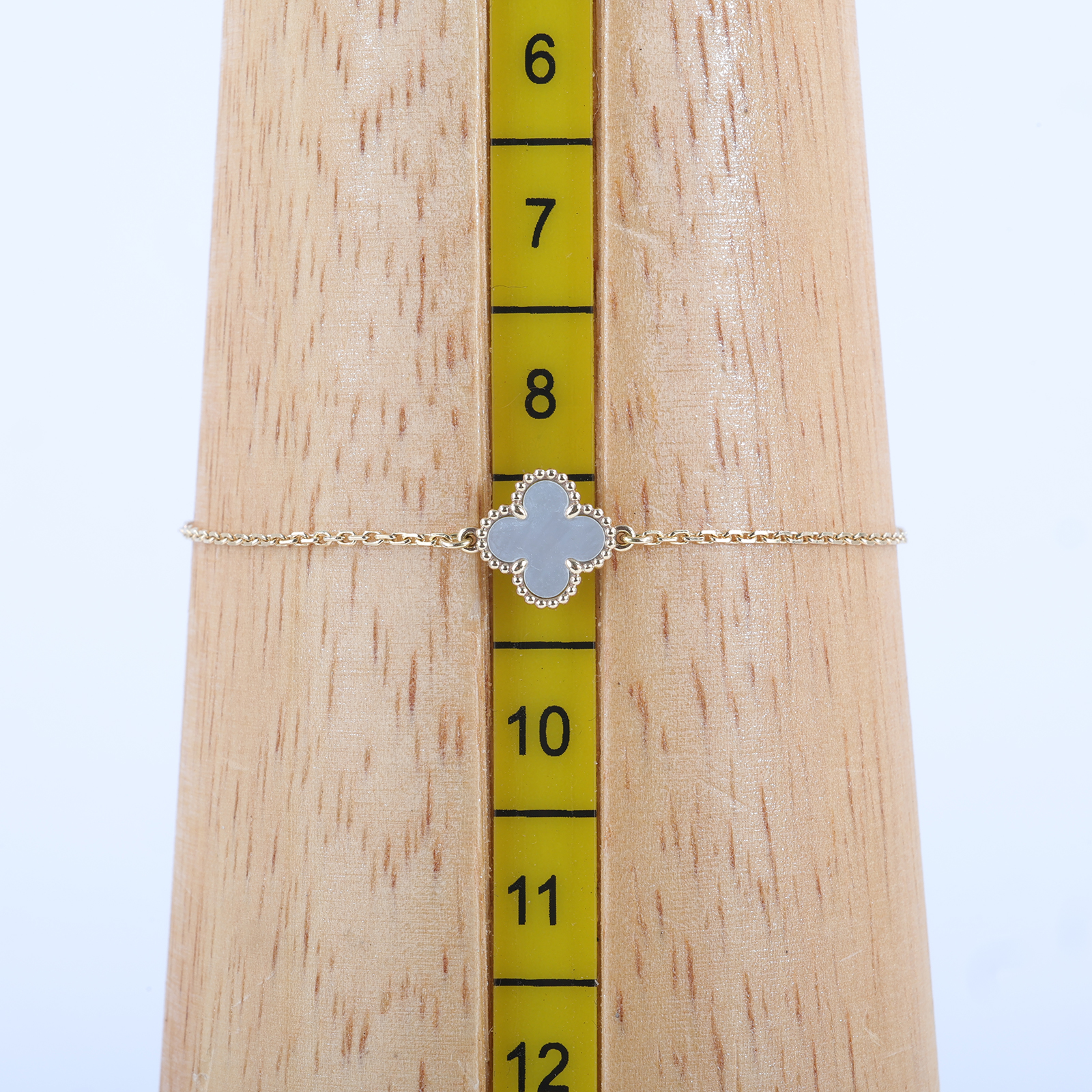 梵克雅寶 Van Cleef & Arpels Sweet Alhambra 吊墜 VCARF68800 白母貝SWEET手鍊 原廠盒子