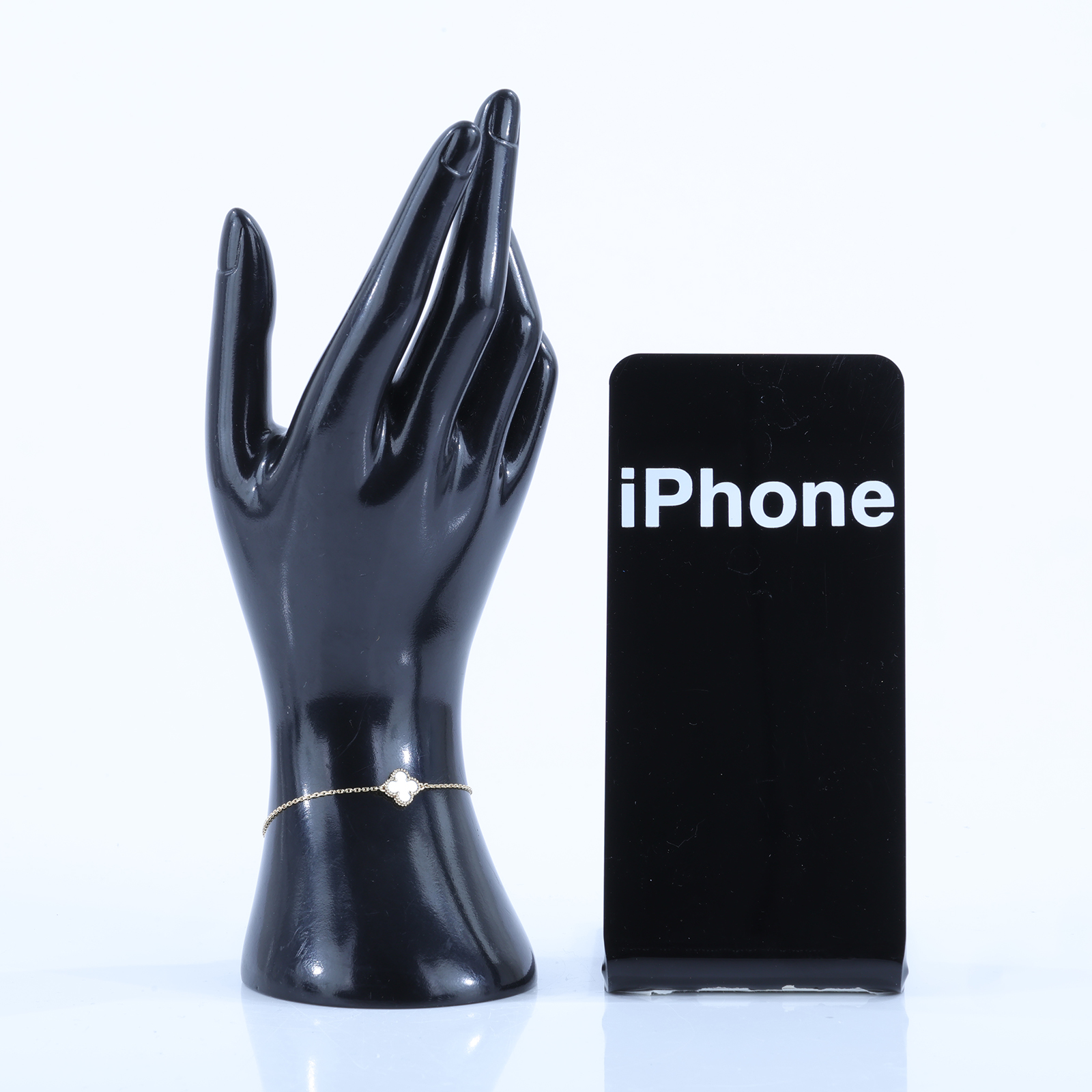 梵克雅寶 Van Cleef & Arpels Sweet Alhambra 吊墜 VCARF68800 白母貝SWEET手鍊 原廠盒子