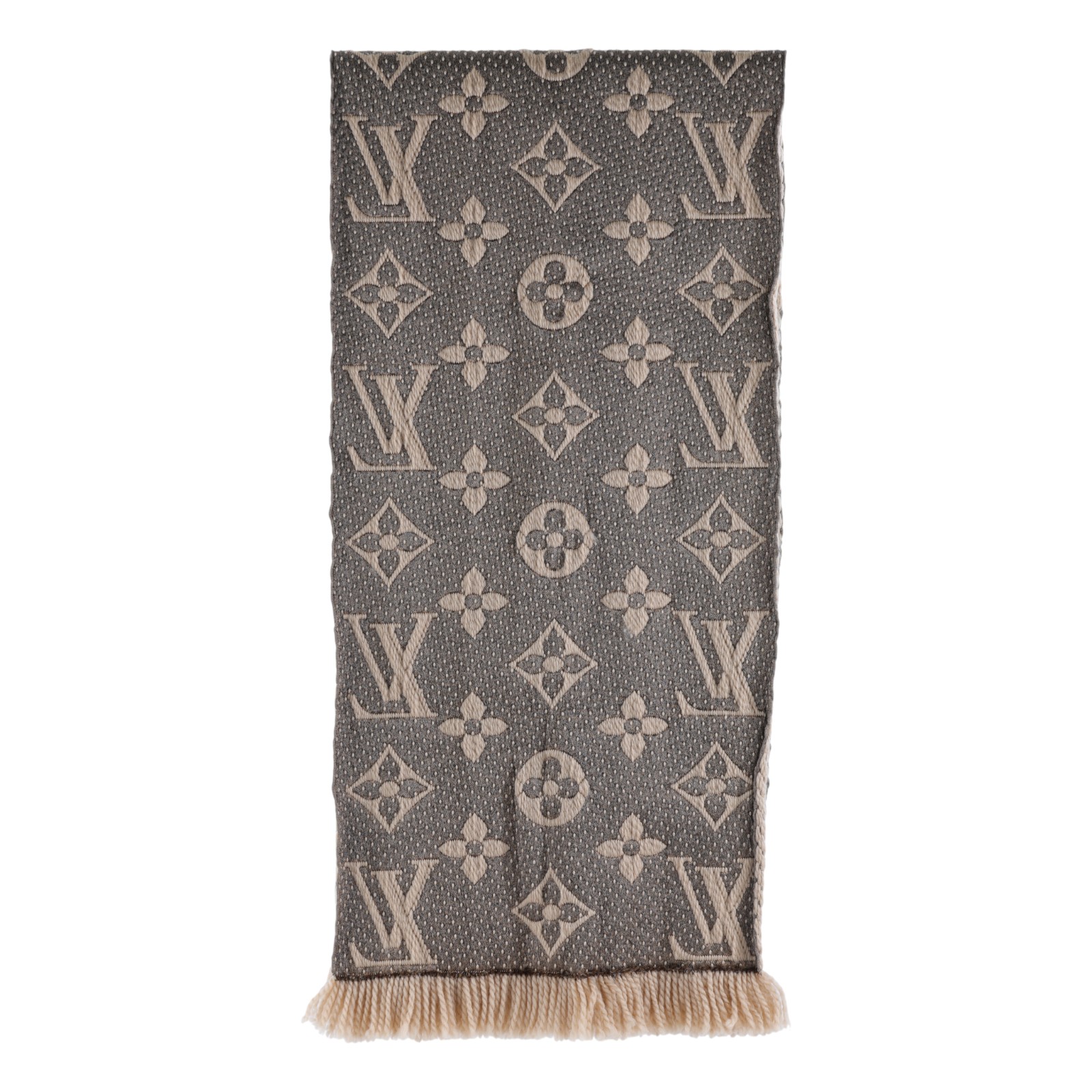 路易威登 LOUIS VUITTON Giant Monogram Jungle 圍巾 M75884 淺棕雙面豹紋圍巾 原廠盒子/購買證明