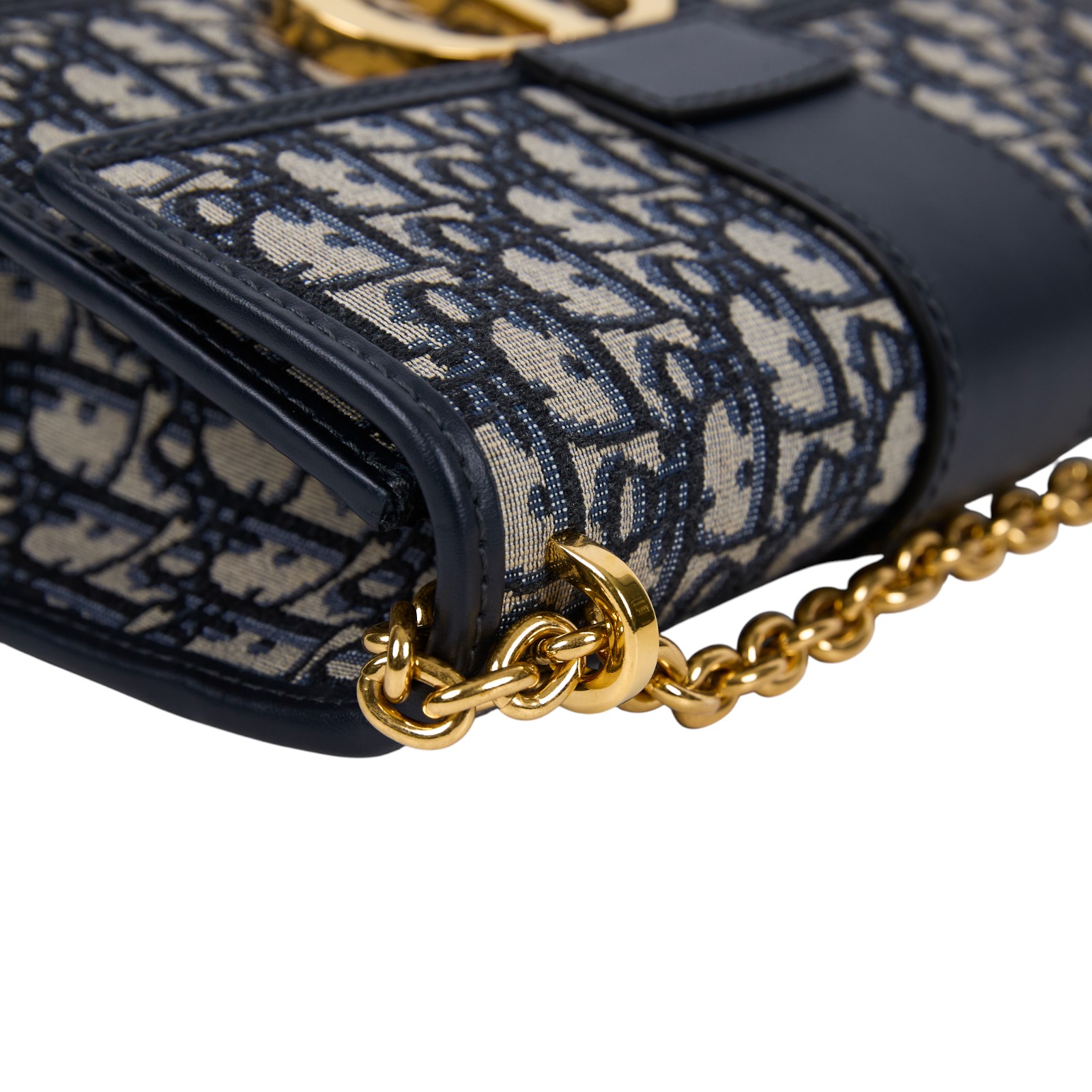 迪奧 CHRISTIAN DIOR 30 Montaigne 鏈帶 肩背手提包 M9208UTZQ 藍緹花蒙田30鍊帶款 原廠盒子/防塵袋/保證卡