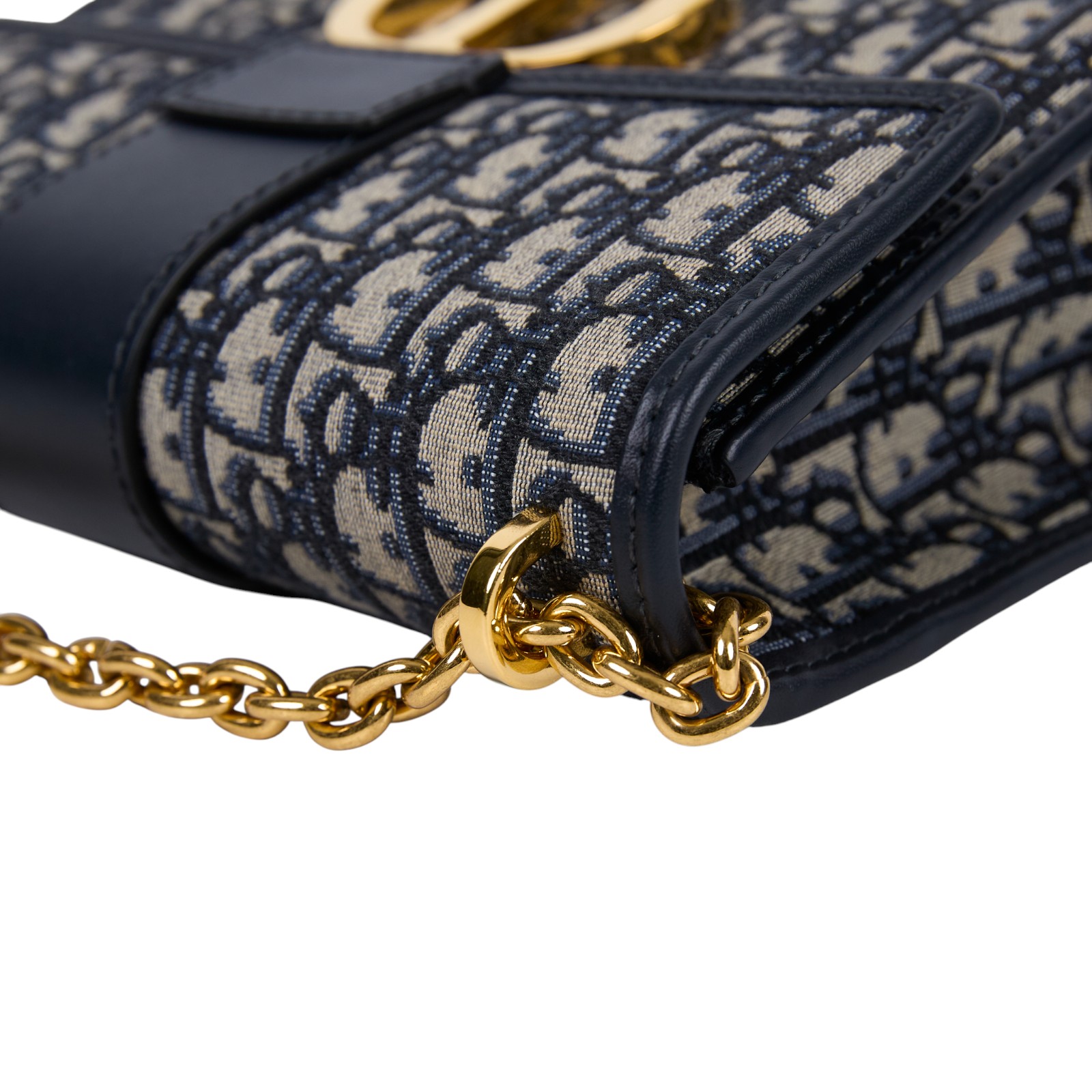 迪奧 CHRISTIAN DIOR 30 Montaigne 鏈帶 肩背手提包 M9208UTZQ 藍緹花蒙田30鍊帶款 原廠盒子/防塵袋/保證卡