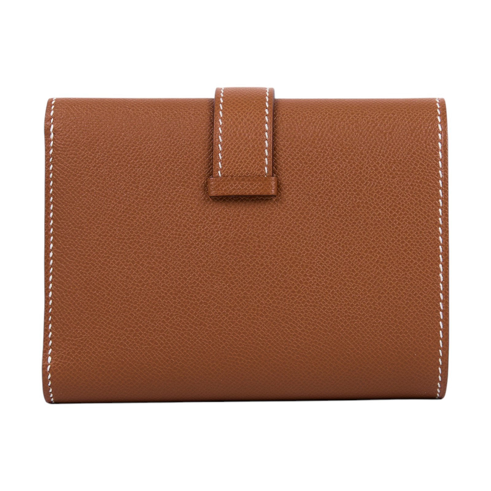 愛馬仕 Hermes Portefeuille Bearn Combine 三折短夾 銀色五金 金棕色 H084830CK37 /W AI 011 DW  原廠盒子