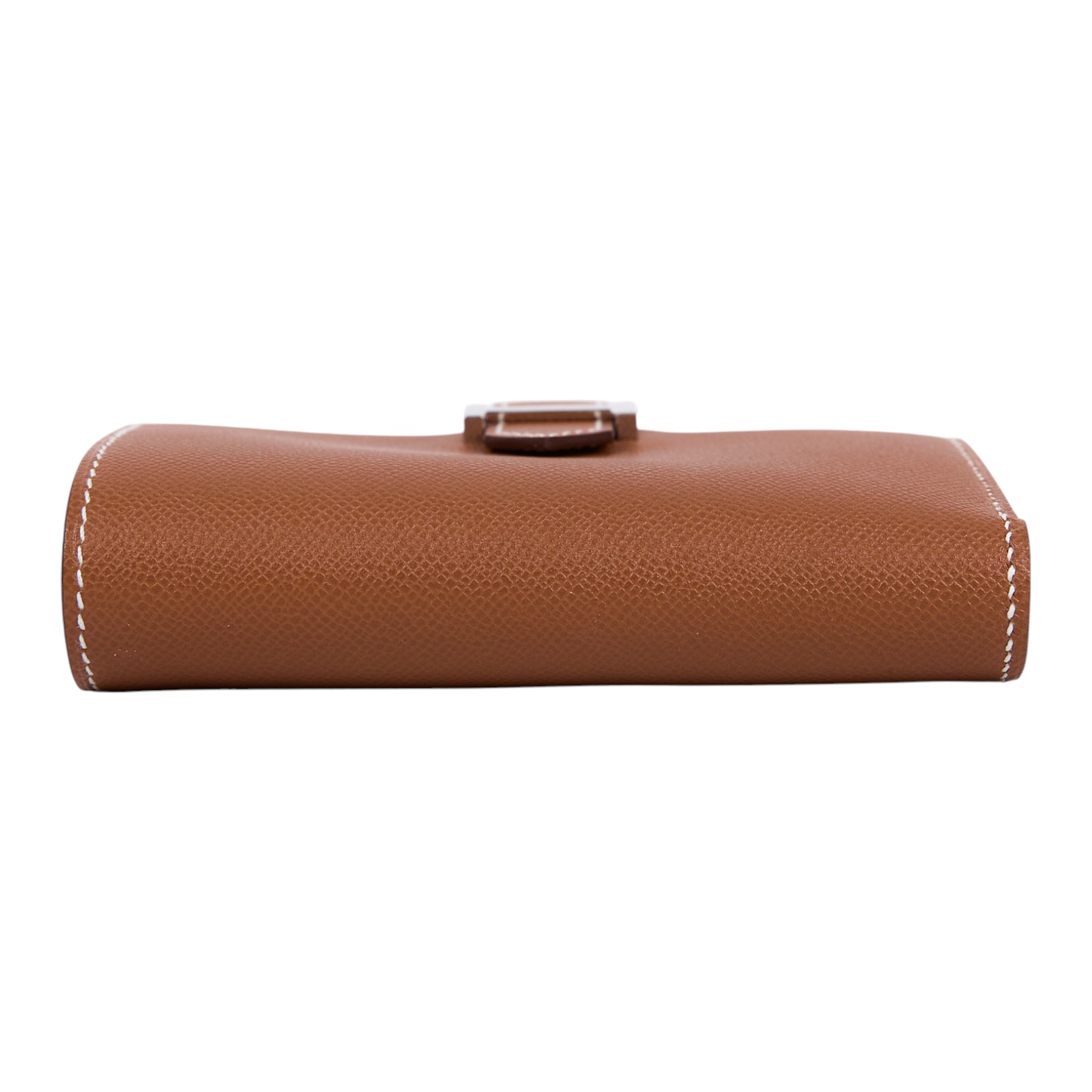 愛馬仕 Hermes Portefeuille Bearn Combine 三折短夾 銀色五金 金棕色 H084830CK37 /W AI 011 DW  原廠盒子