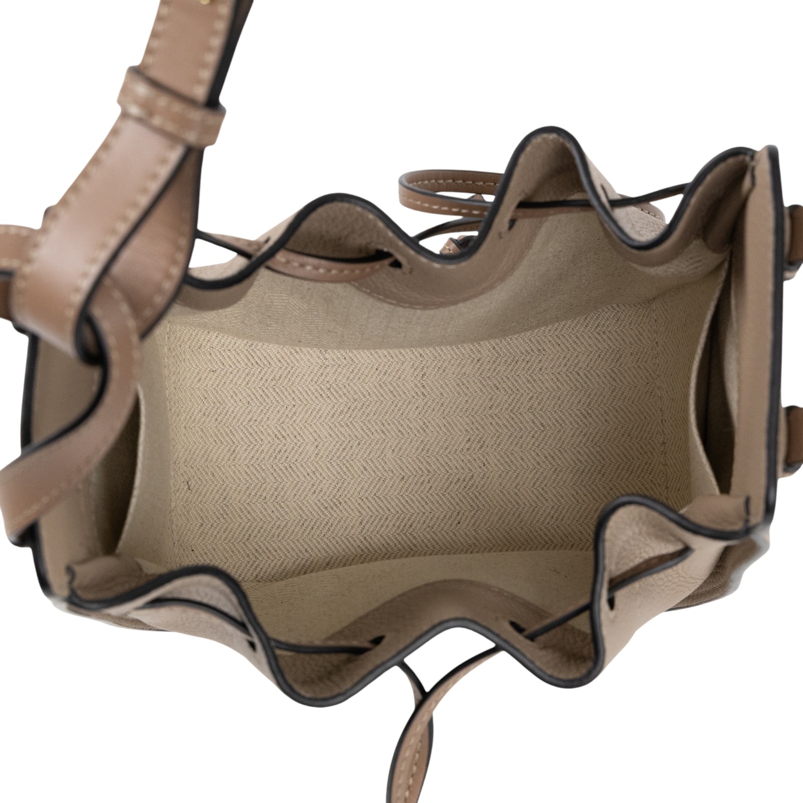 羅意威 LOEWE Mini Hammock drawstring 迷你 小牛皮 肩背 吊床包 A538V07X15 沙色HAMMOCK MINI 防塵袋