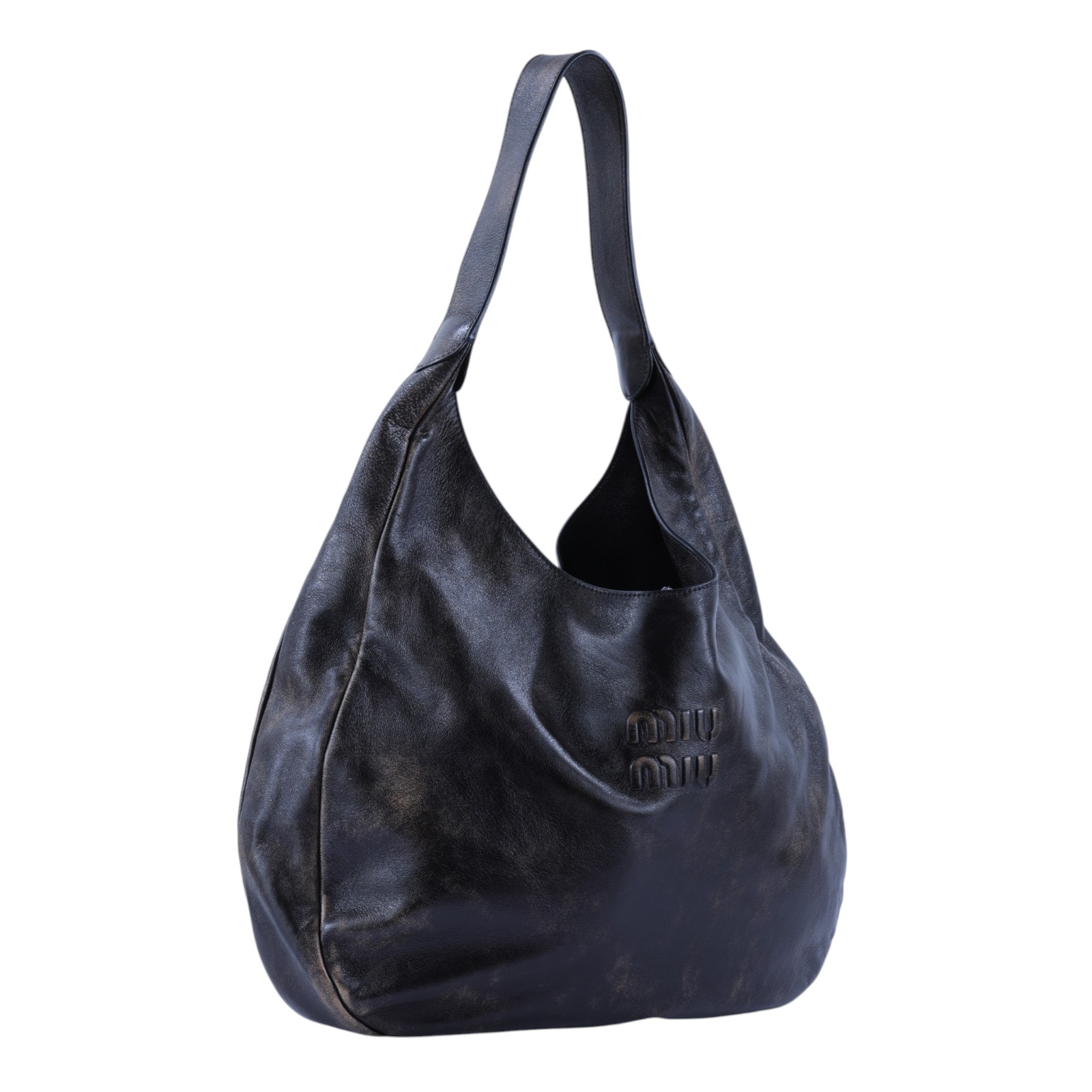 繆繆 MIU MIU Hobo 手提 肩背包 5BC155_2F6P 仿舊棕HOBO 防塵袋