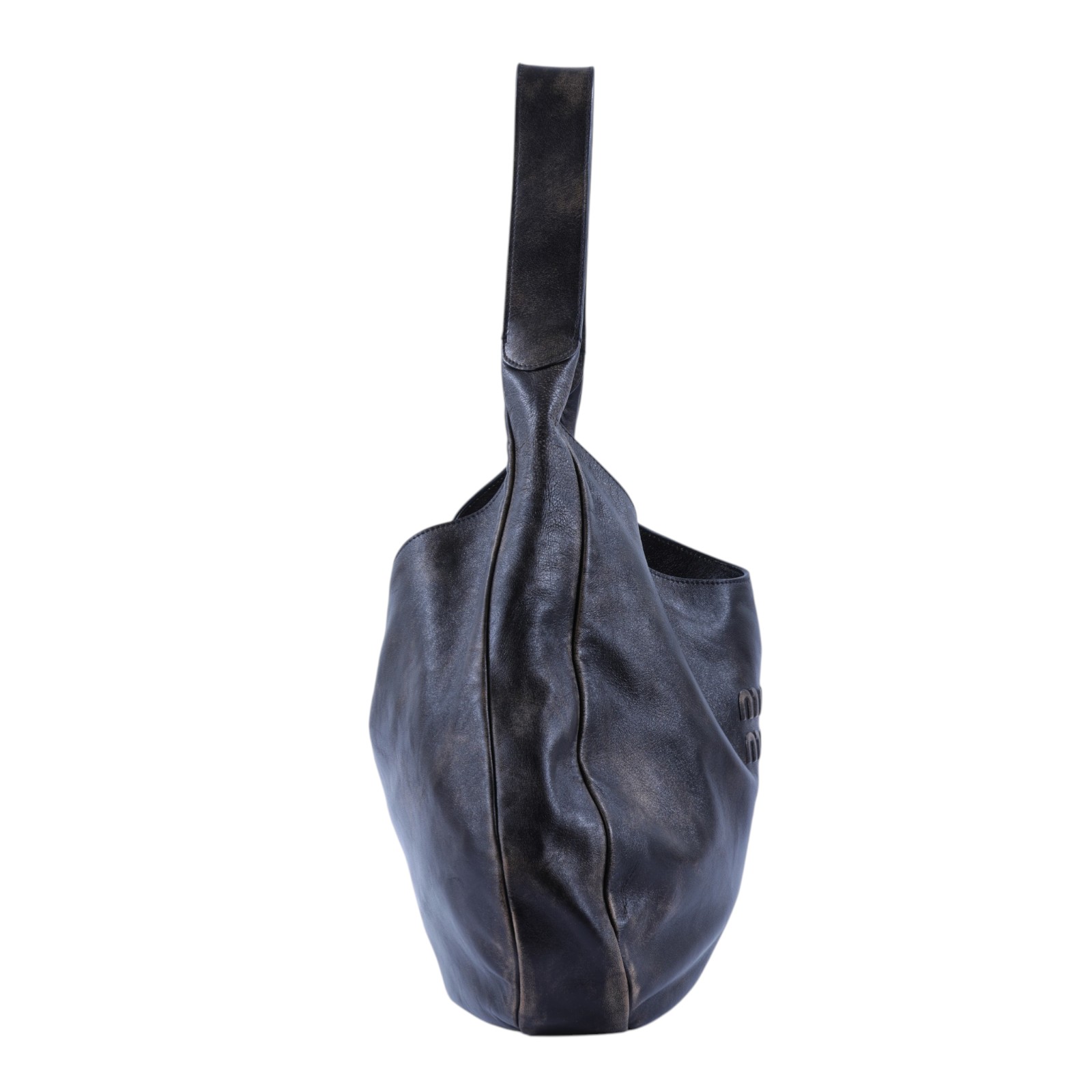 繆繆 MIU MIU Hobo 手提 肩背包 5BC155_2F6P 仿舊棕HOBO 防塵袋