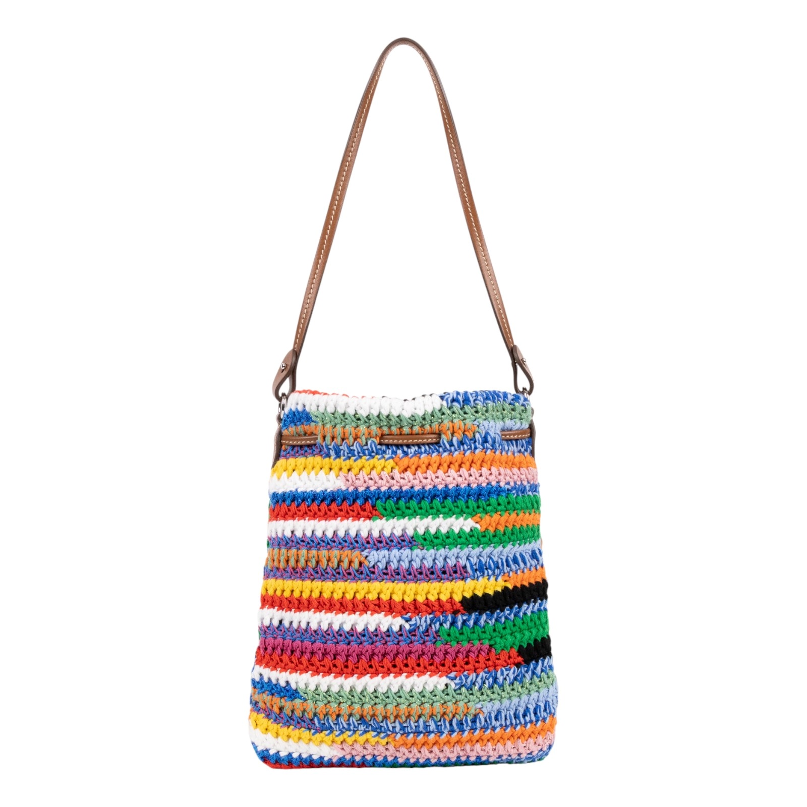 繆繆 MIU MIU Colorful Crochet 彩色鉤針 編織迷你包 5ND016_AF46 彩色毛呢斜背包 防塵袋