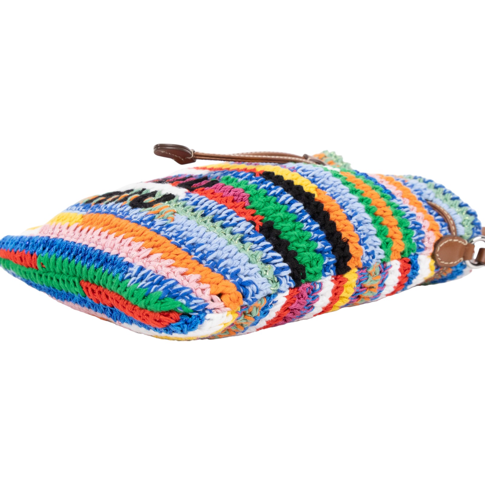 繆繆 MIU MIU Colorful Crochet 彩色鉤針 編織迷你包 5ND016_AF46 彩色毛呢斜背包 防塵袋