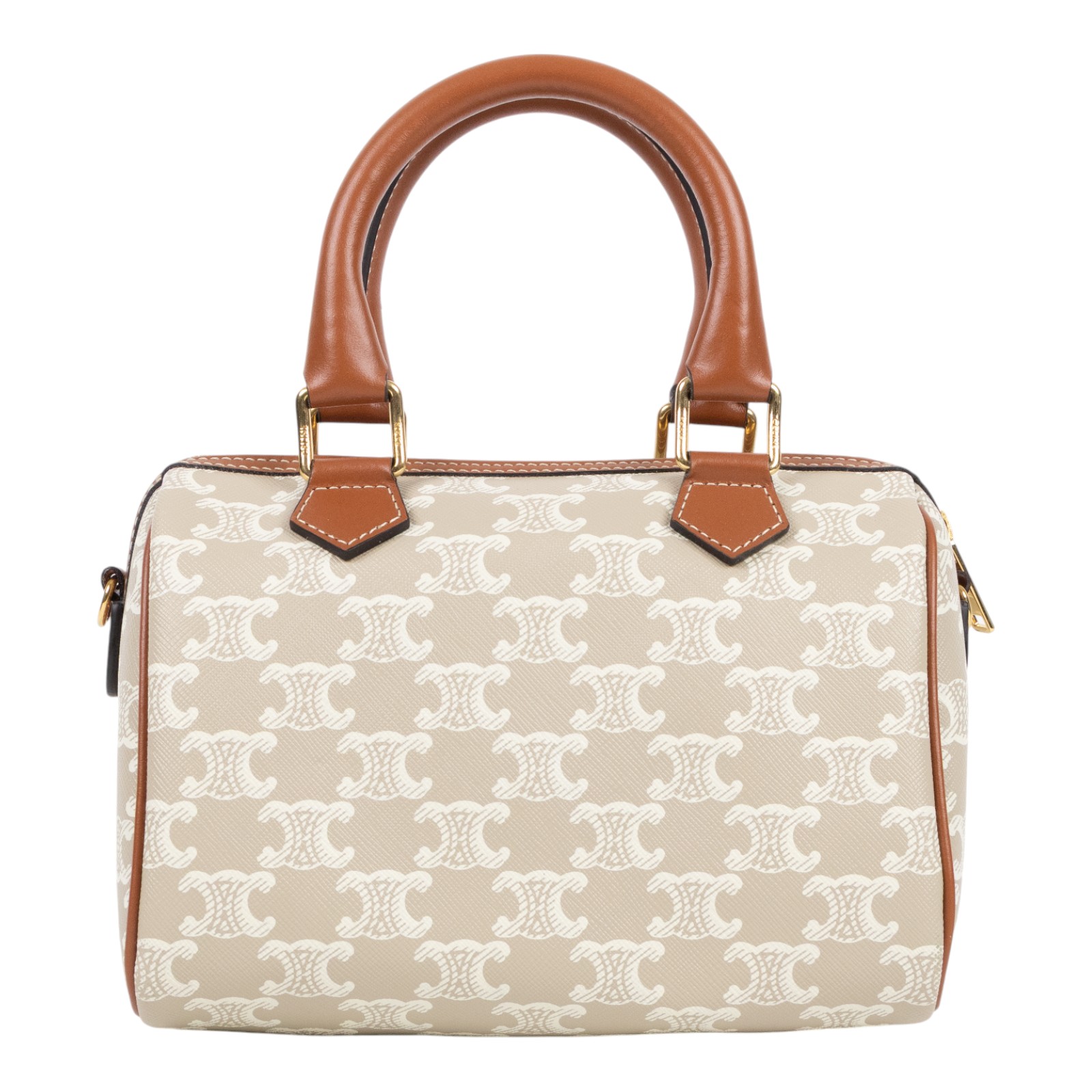 思琳 CELINE 標誌印花 波士頓包 小型 113772CAS 米灰凱旋波士頓包 小號 防塵袋