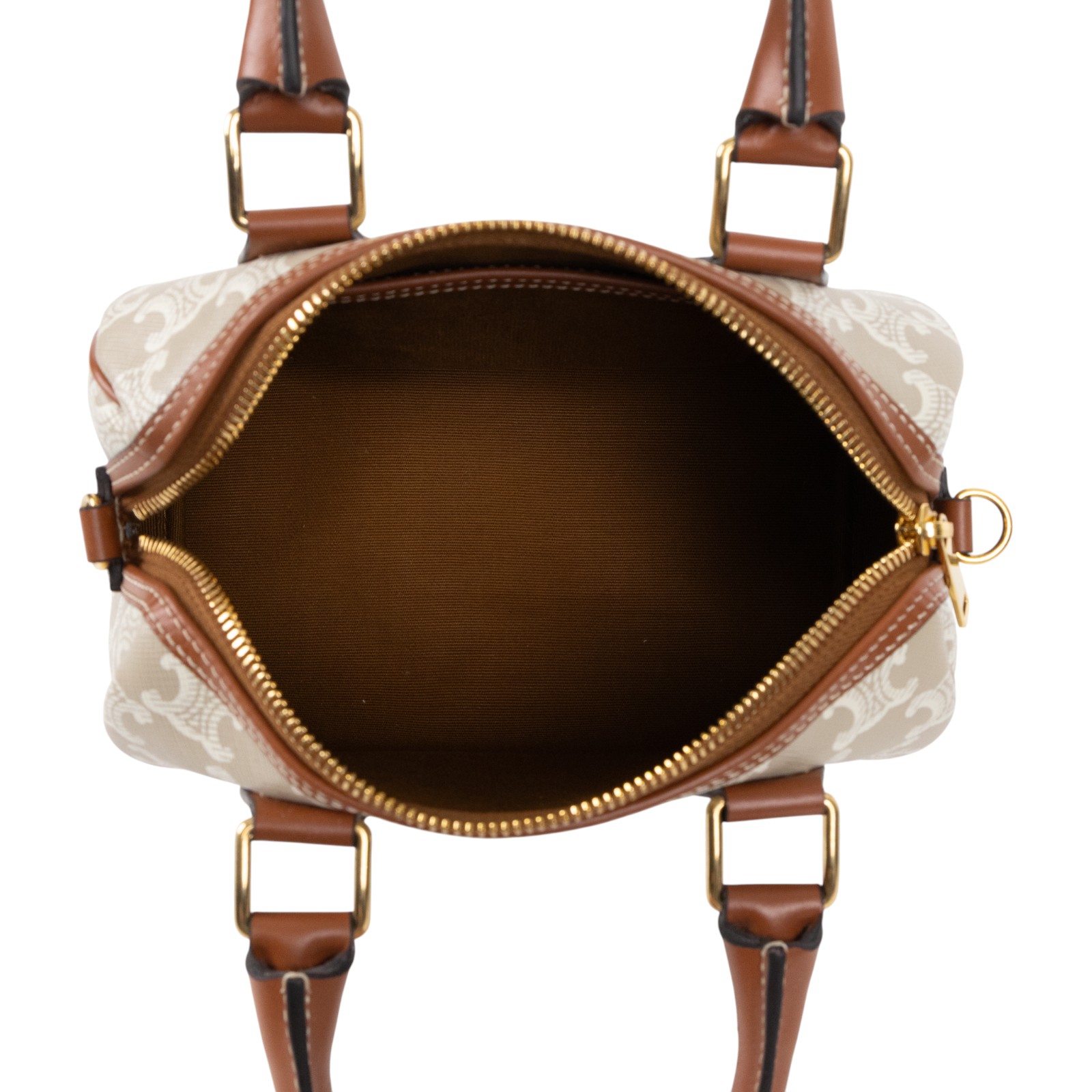 思琳 CELINE 標誌印花 波士頓包 小型 113772CAS 米灰凱旋波士頓包 小號 防塵袋